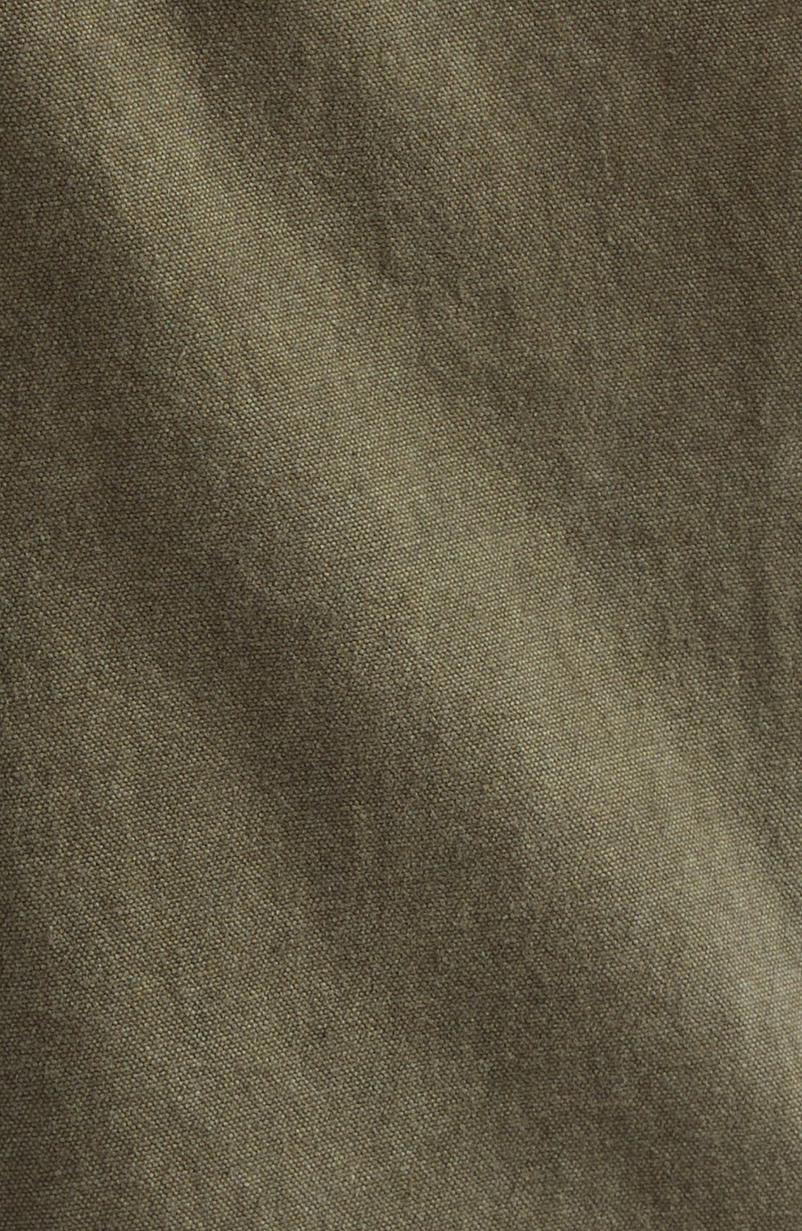 Noah Double Pleat Cotton Pants in Dark Olive at Nordstrom - 7