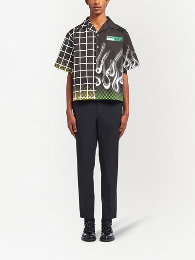 Prada Double Match panelled shirt outlook