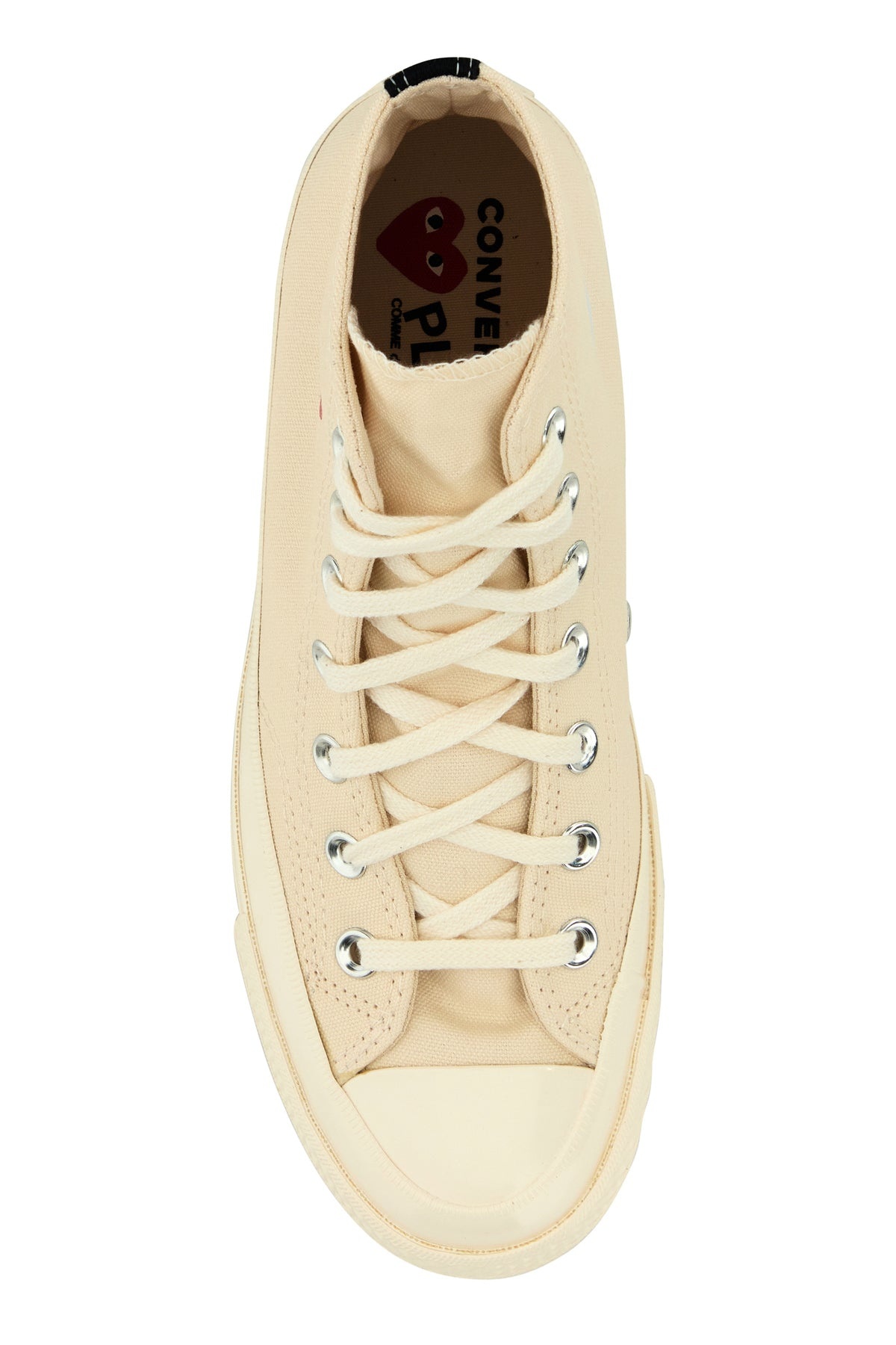 Ivory canvas Comme Des Garçons X Converse sneakers - 4