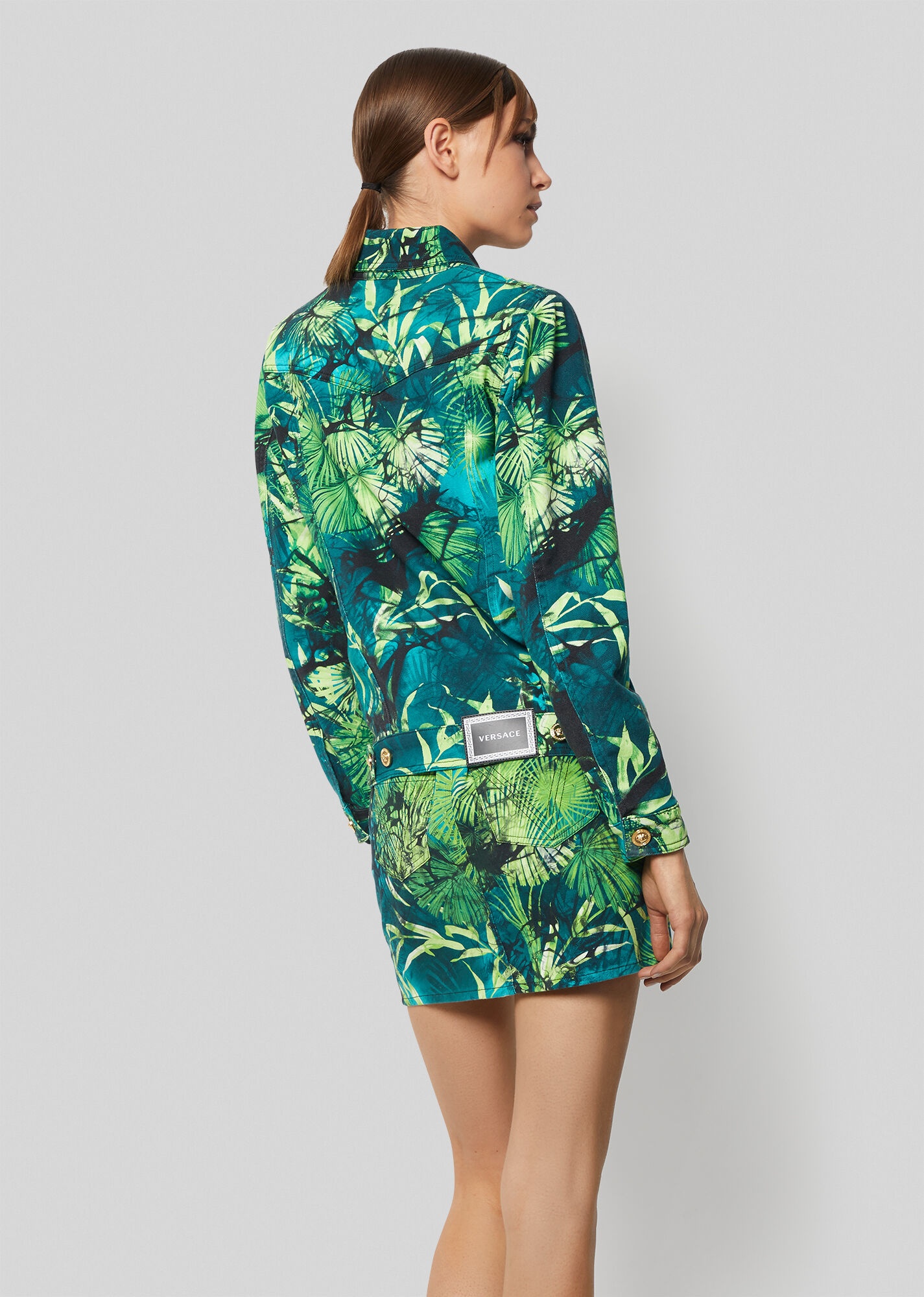 Jungle Print Denim Jacket - 3