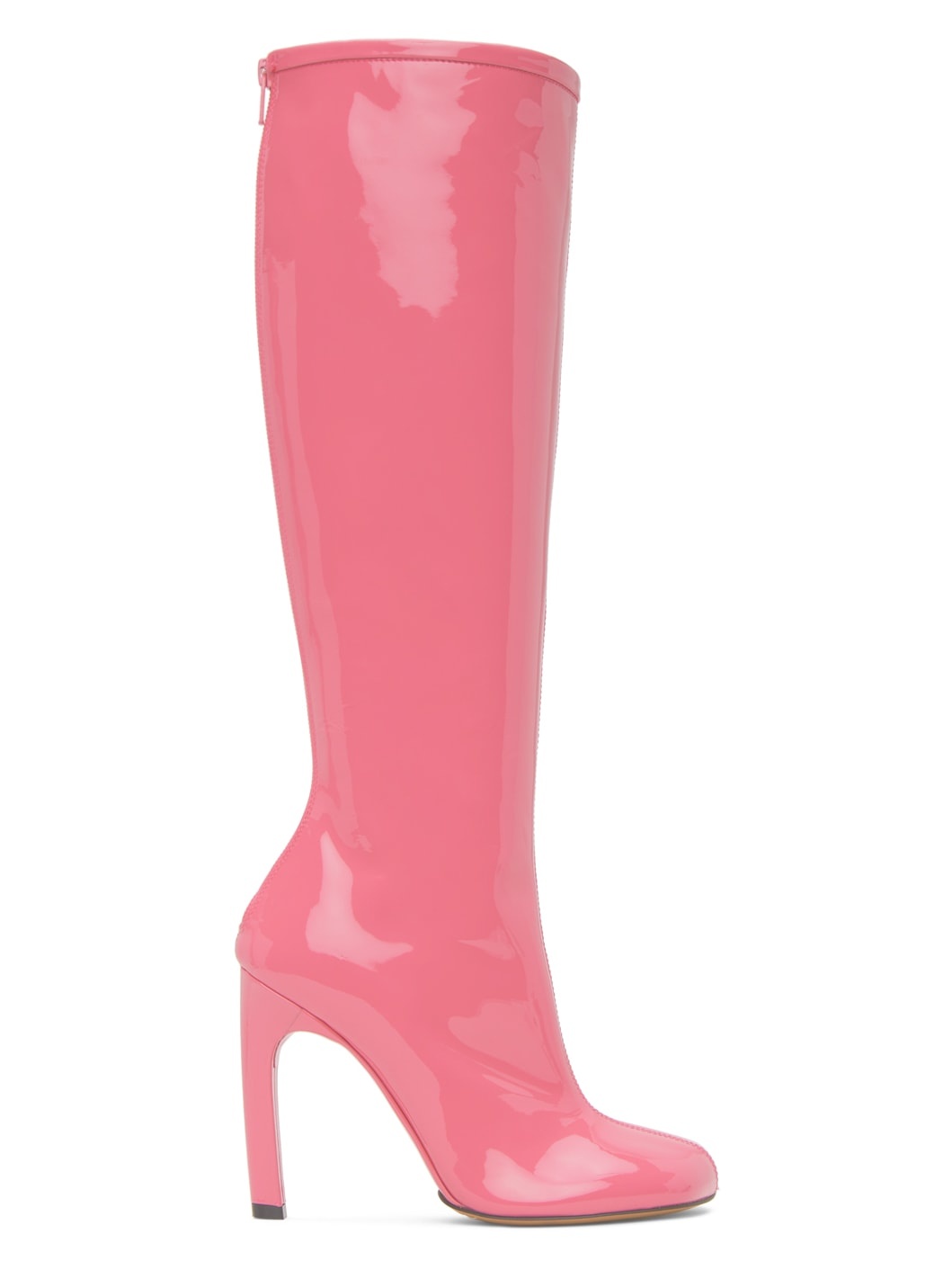 Pink Structured Tall Boots - 1