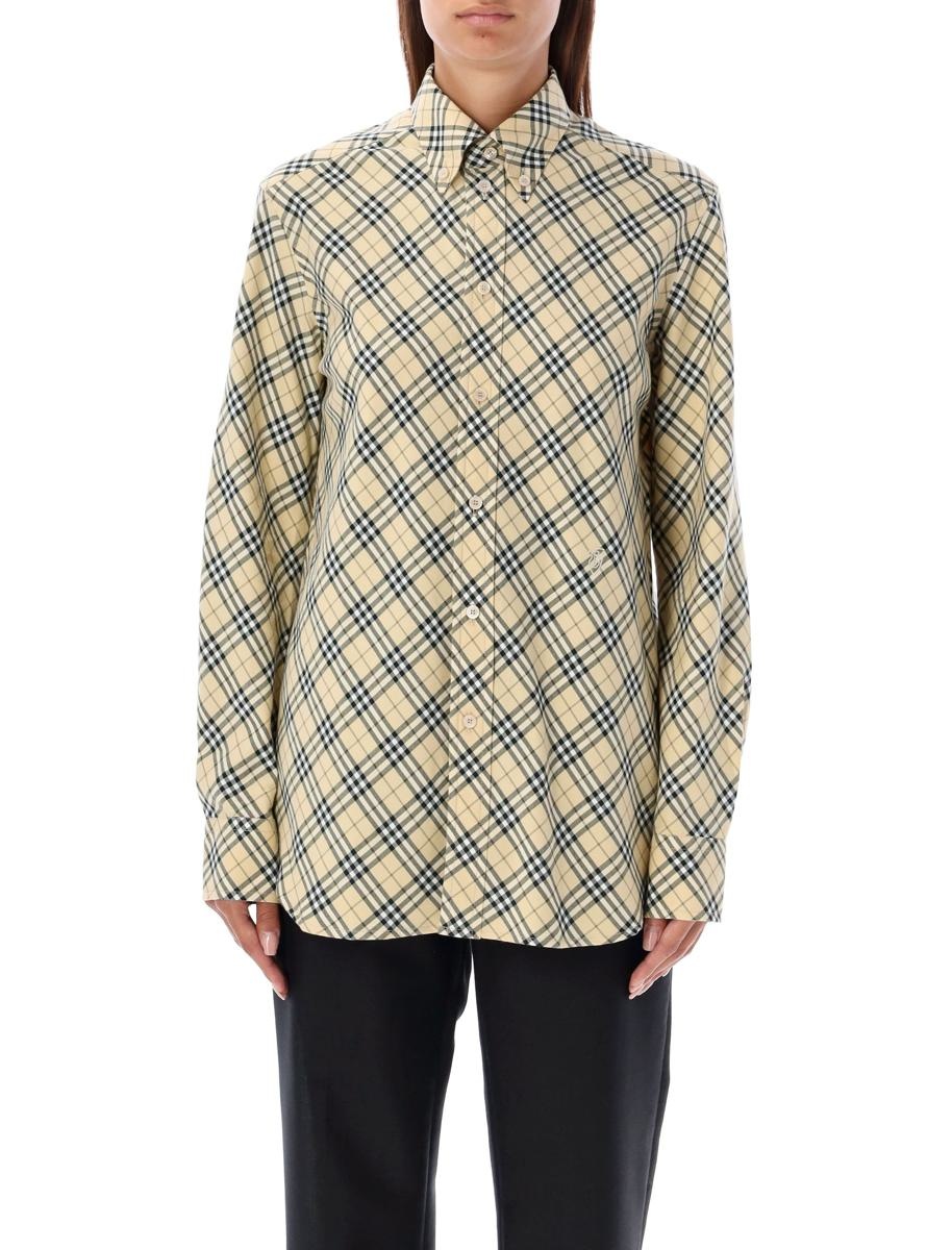 Burberry Checked Oversized Shirt - 1