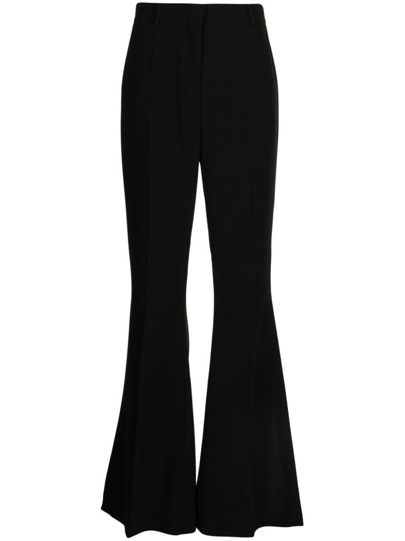 high-waisted flared trousers 1