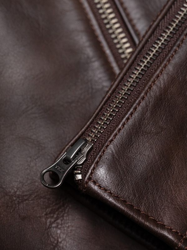 Eddy Rider Leather Jacket Brown - 7