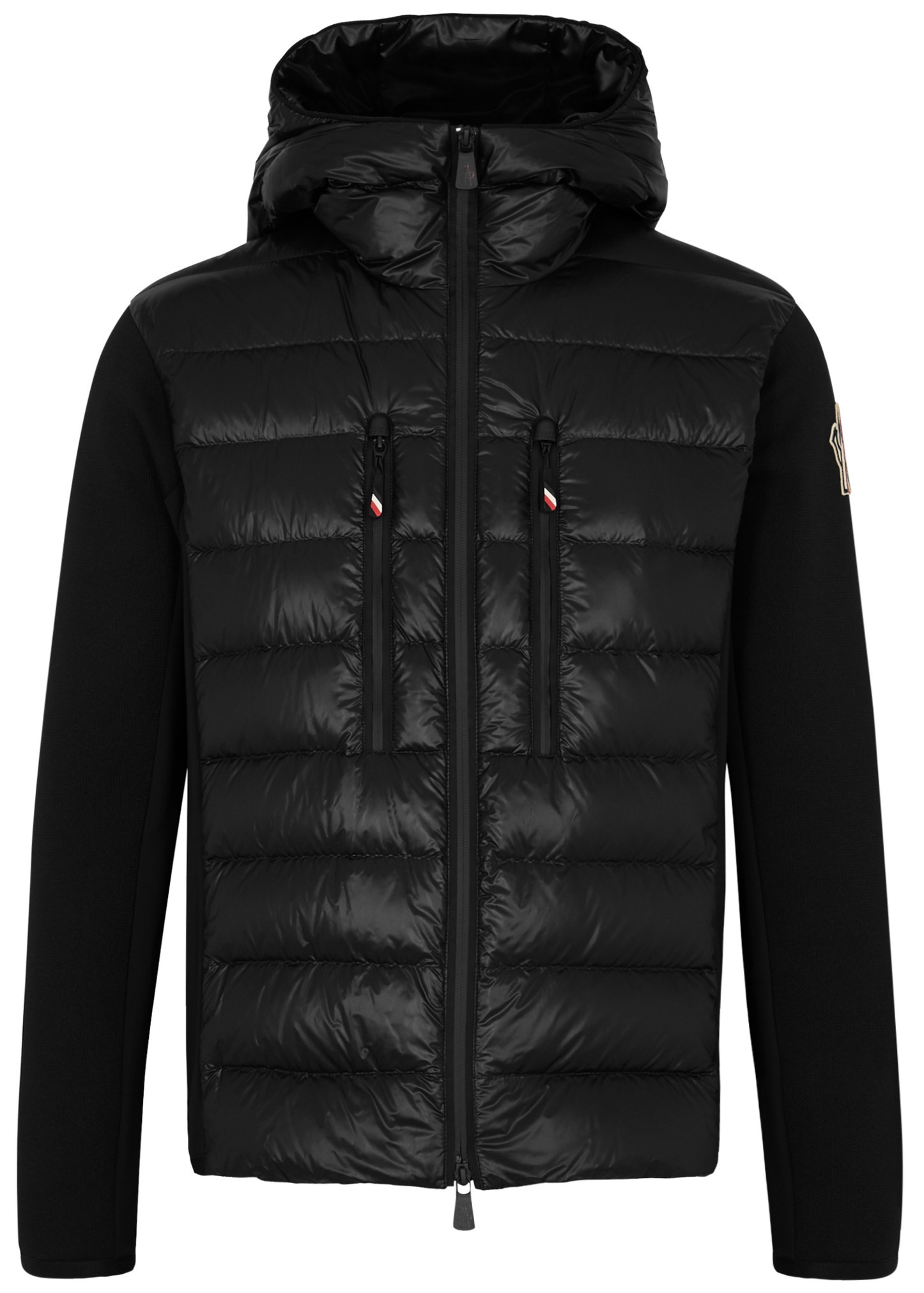 MONCLER GRENOBLE Logo-Print Quilted Shell and Jersey Hooded Down