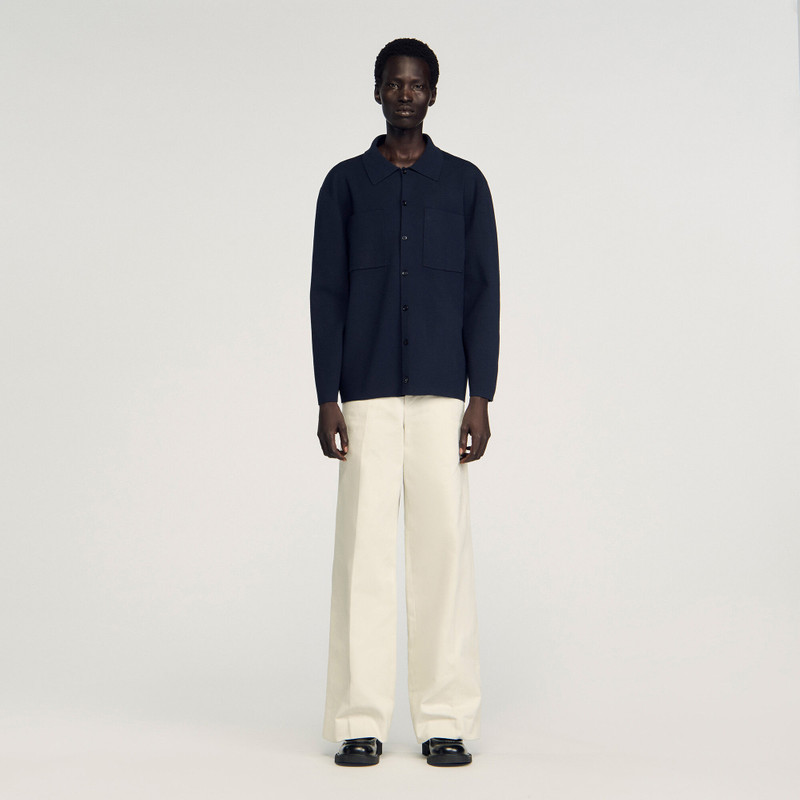 Sandro KNITTED SHIRT JACKET outlook