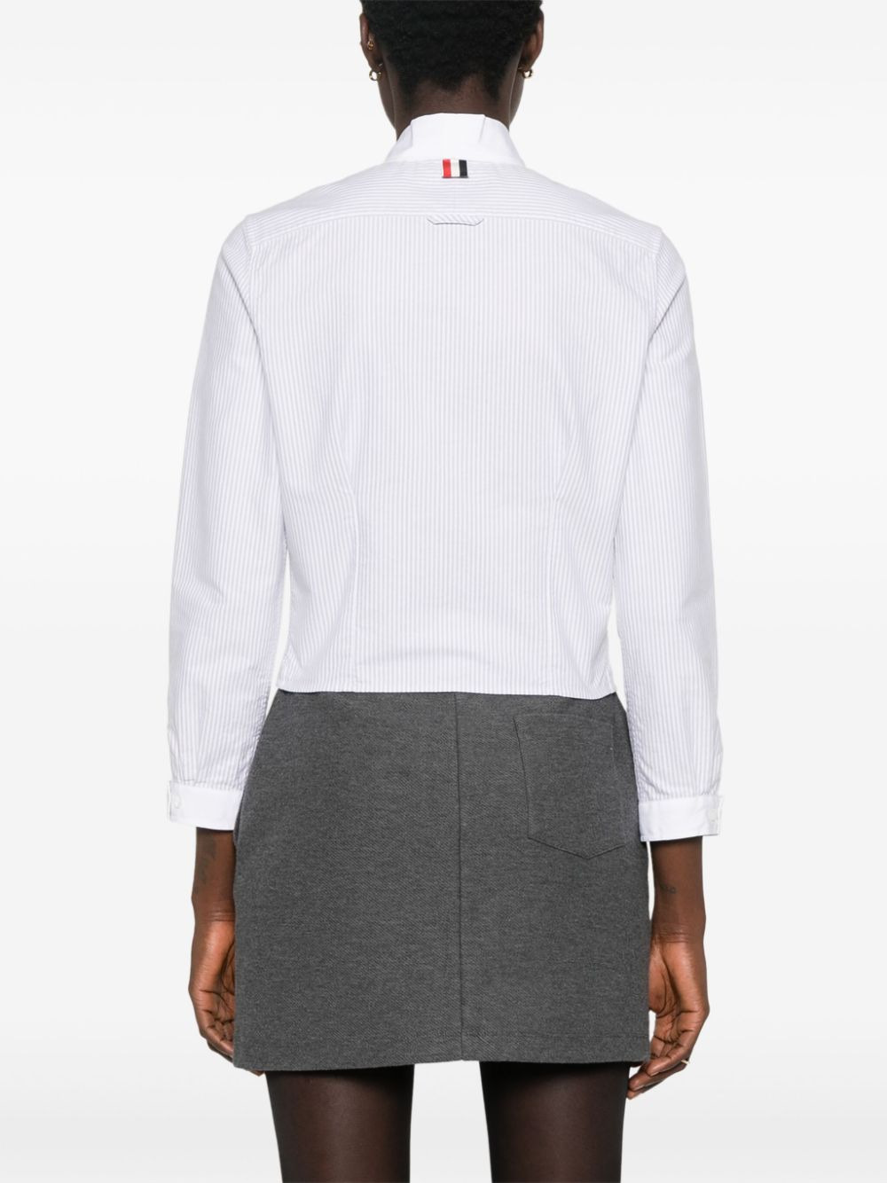 Poplin Bow Collar Blouse - 4