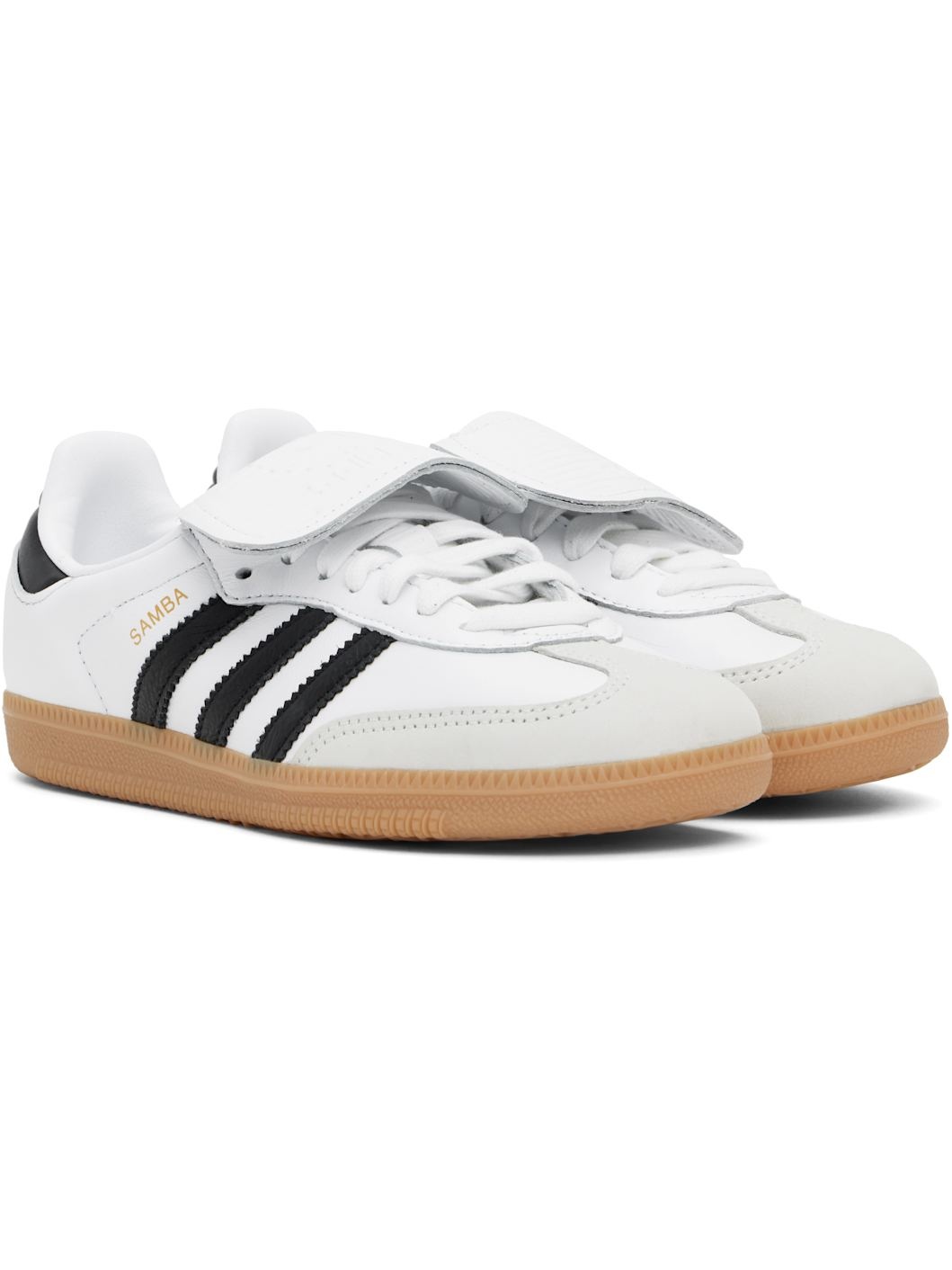 White & Black Samba LT Sneakers - 4