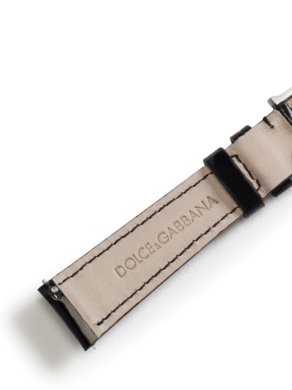 logo-embossed watch strap - 3