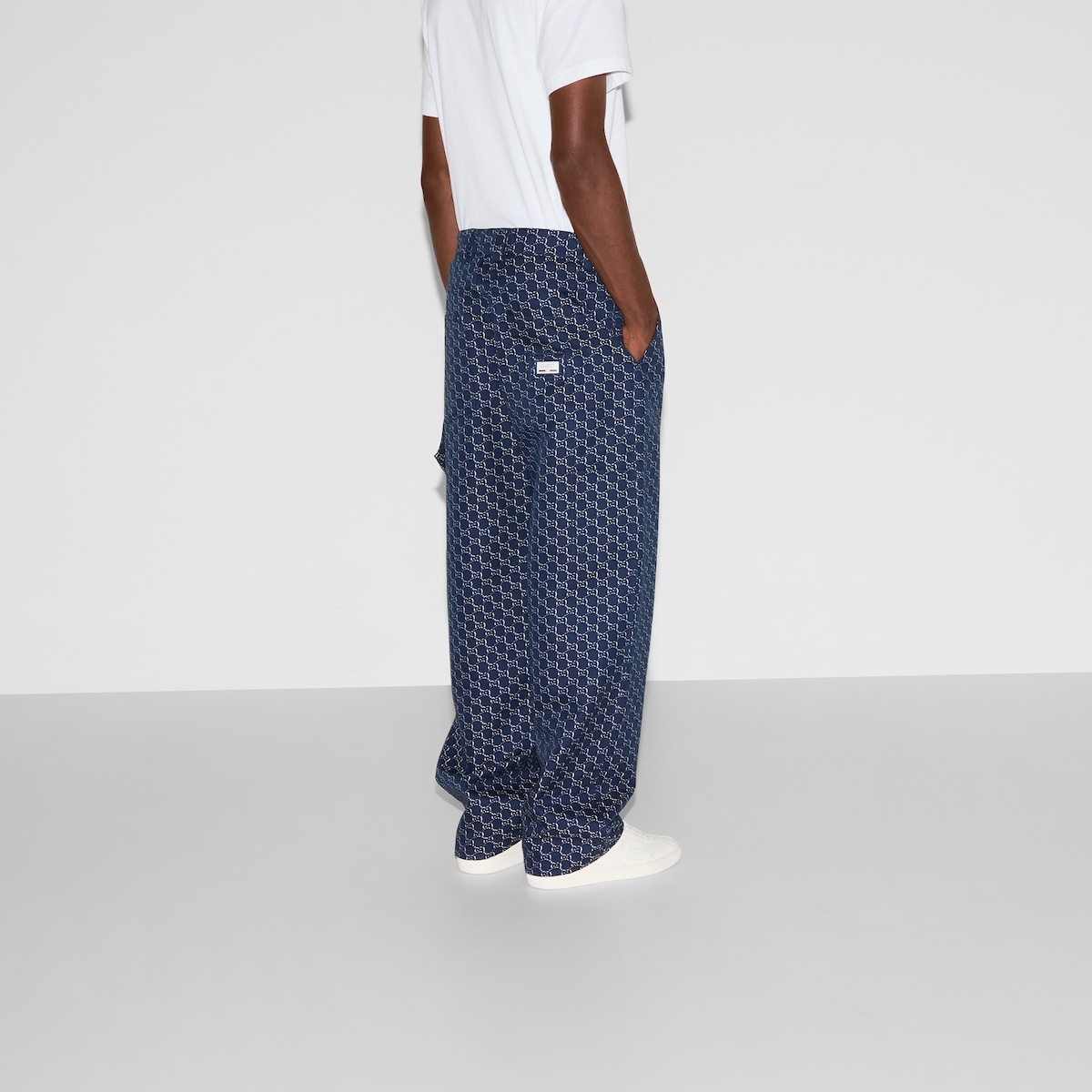 Cotton jacquard GG Shadow pant - 4