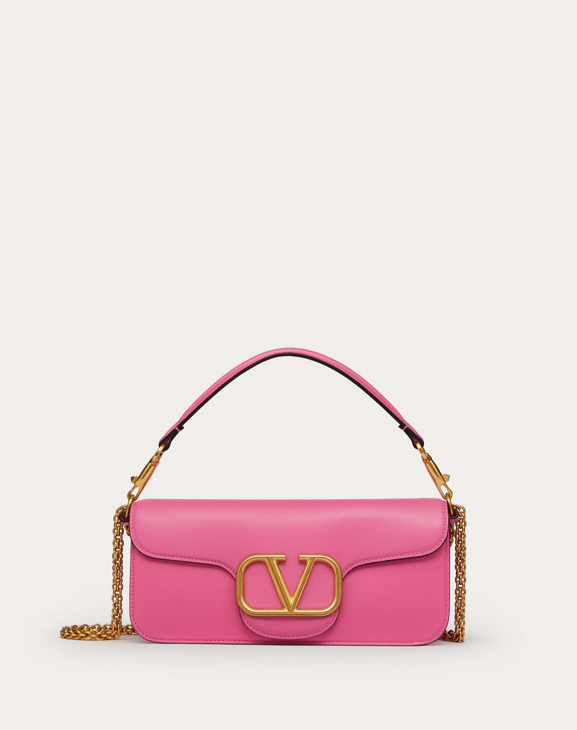 VLOGO SIGNATURE CALFSKIN SHOULDER BAG - 1