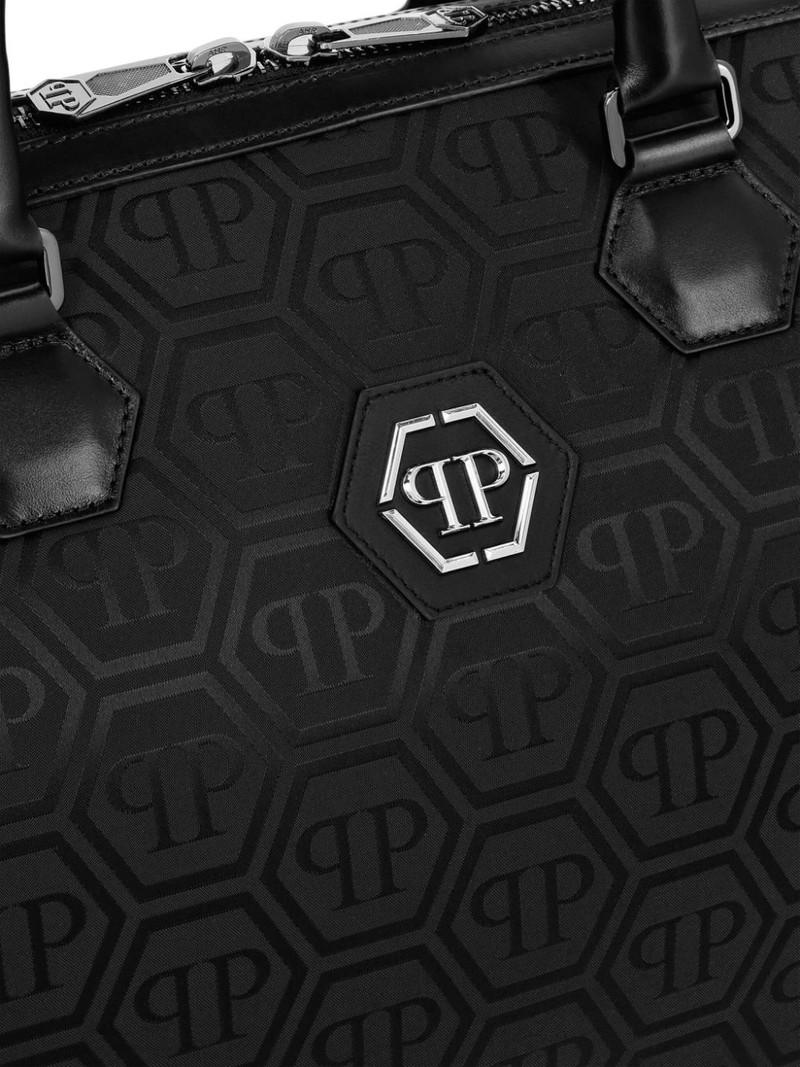jacquard monogram tote bag 4