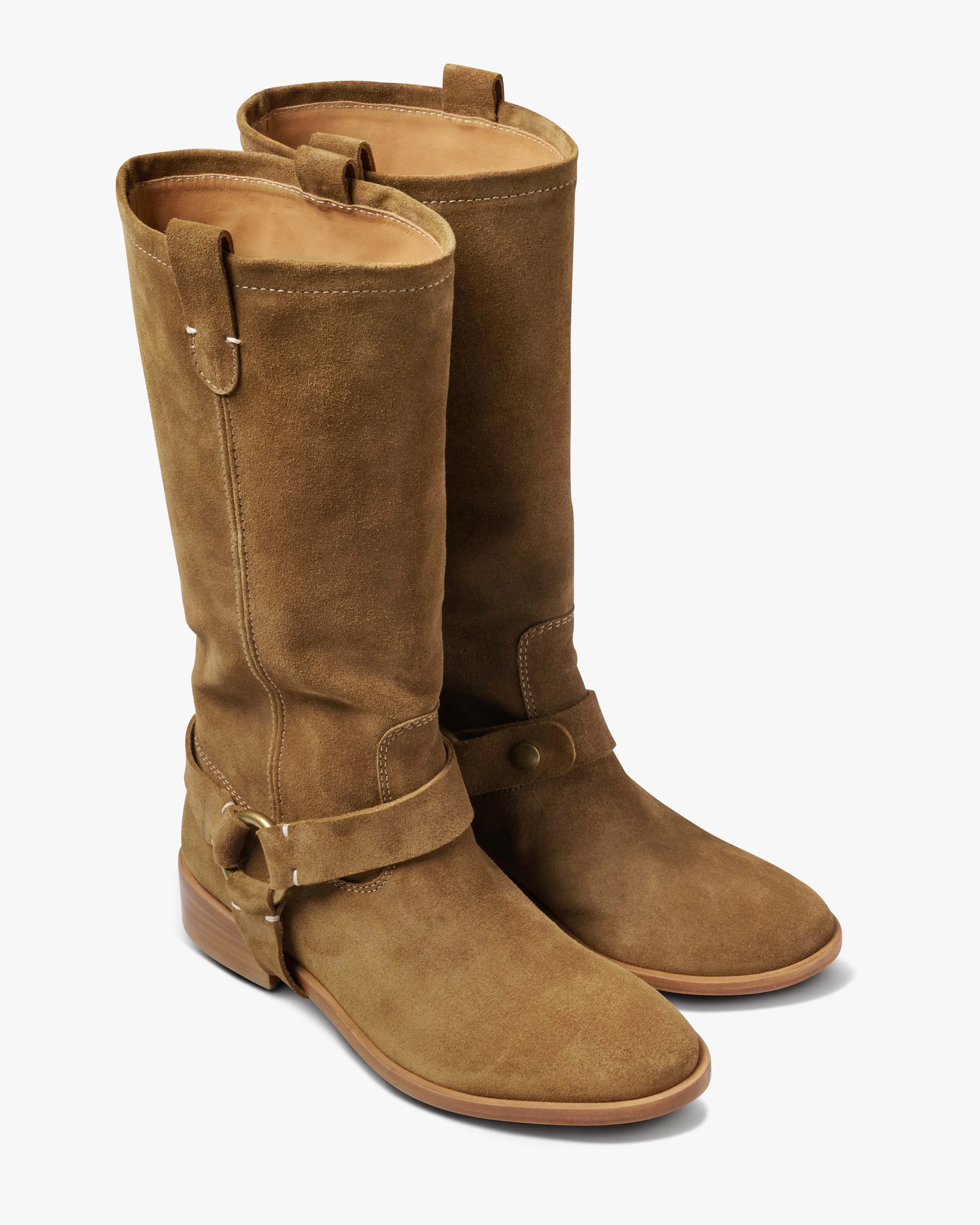 Kestrel Suede Tall Boot with Removable Strap - 1
