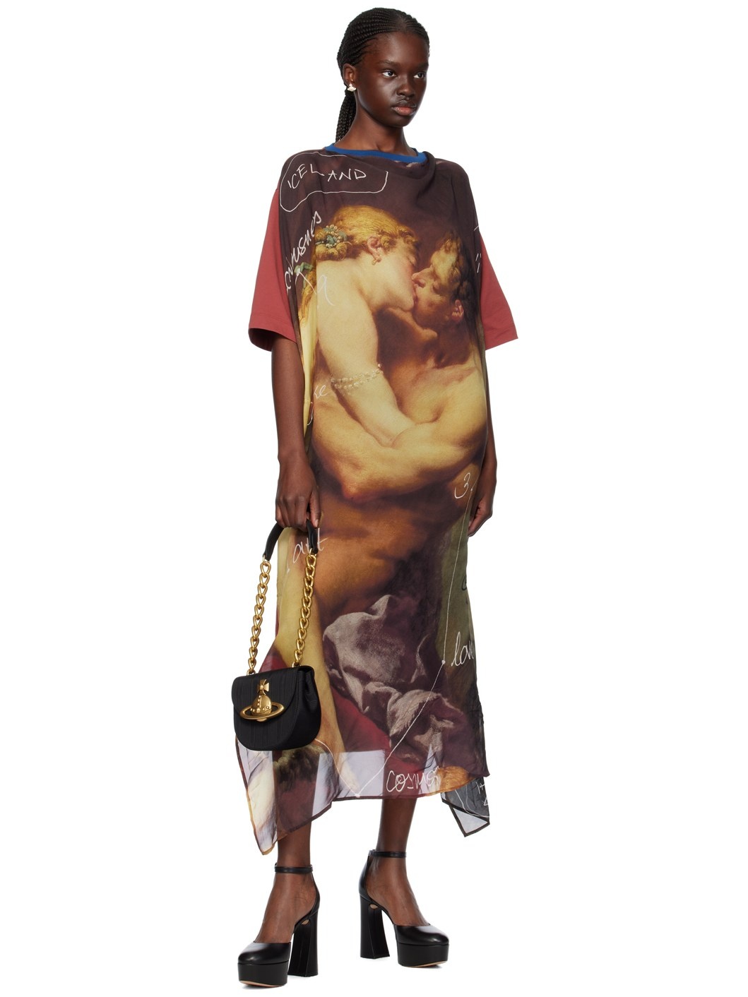 ☆Vivienne Westwood☆KISS SWING ワンピース 絵画柄 Vivienne Westwood KISS SWING DRESS | REVERSIBLE