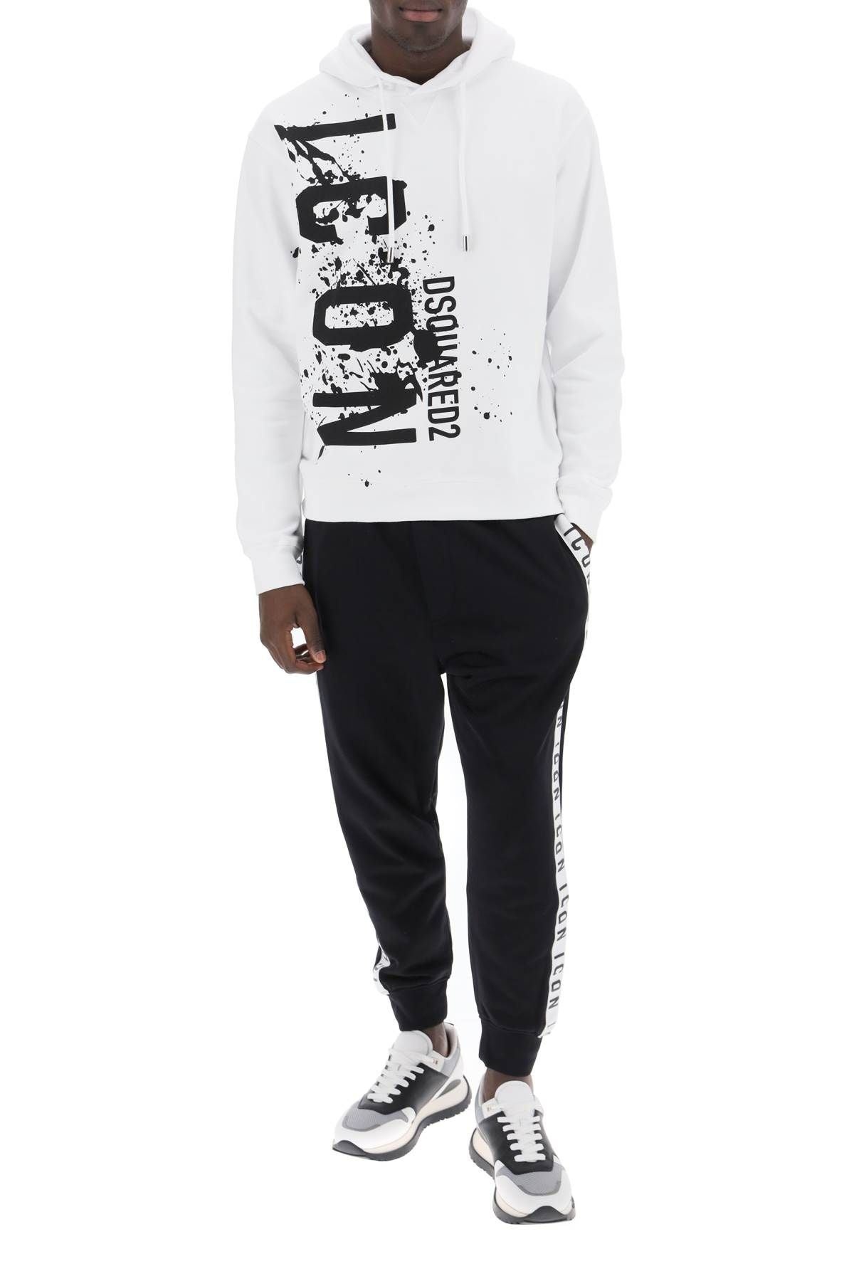 COOL FIT HOODIE WITH ICON SPLASH PRINT - 7