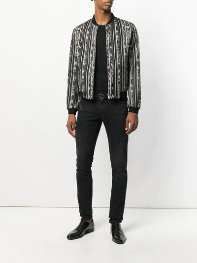 SAINT LAURENT patterned bomber jacket outlook