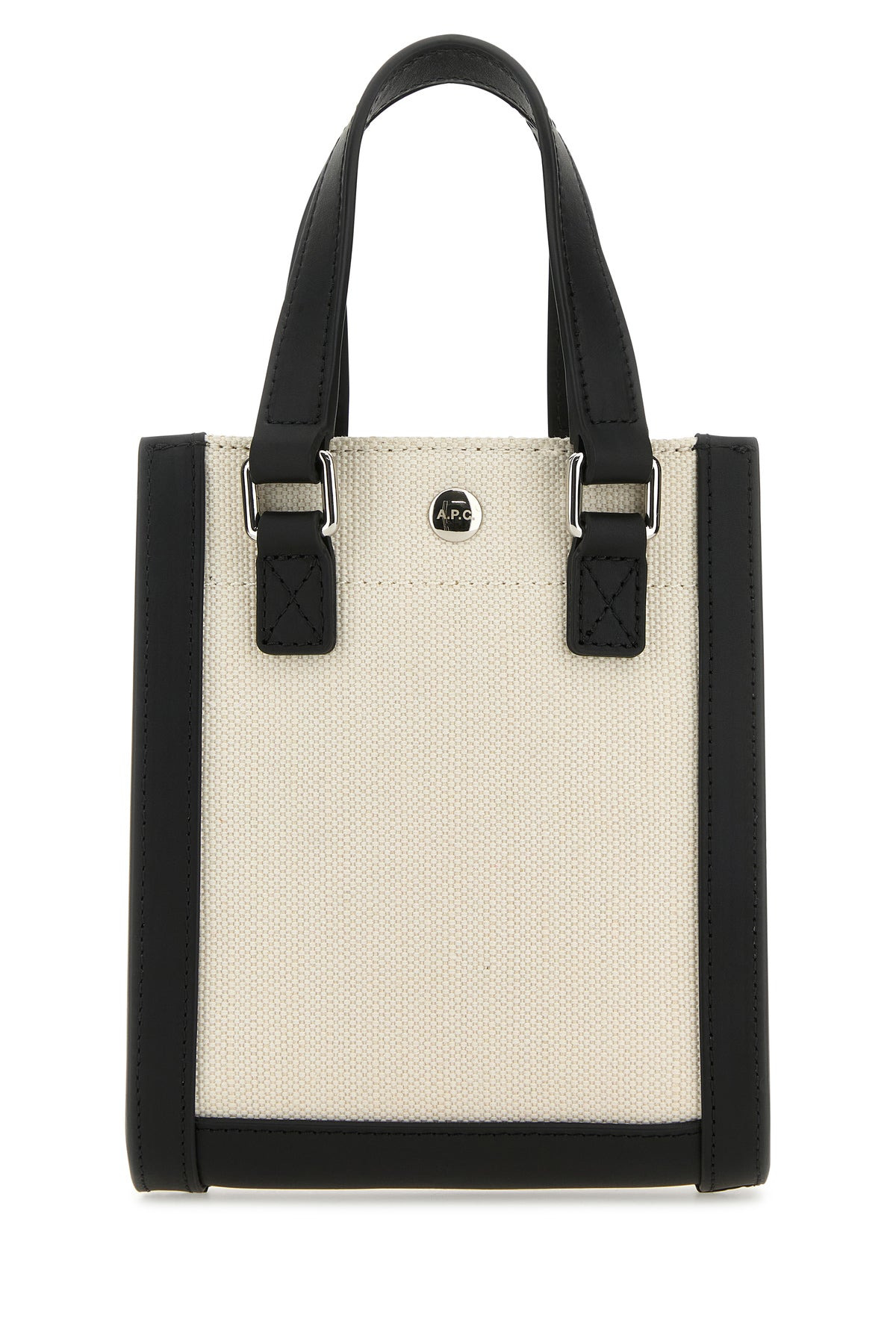 Two-tone canvas and leather Camille 2.0 mini handbag - 3