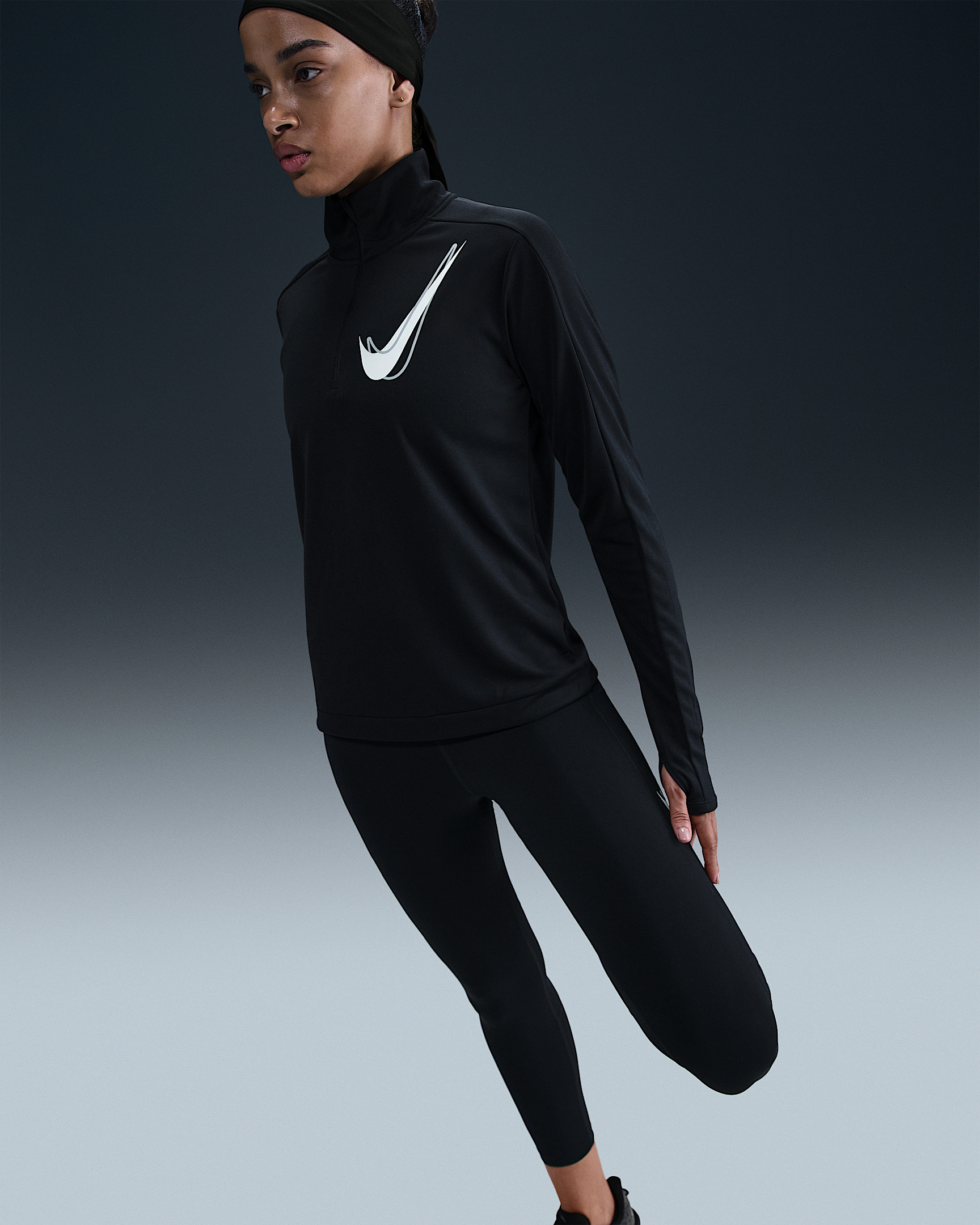 Nike Swoosh Women's Dri-FIT 1/2-Zip Running Mid Layer - 3