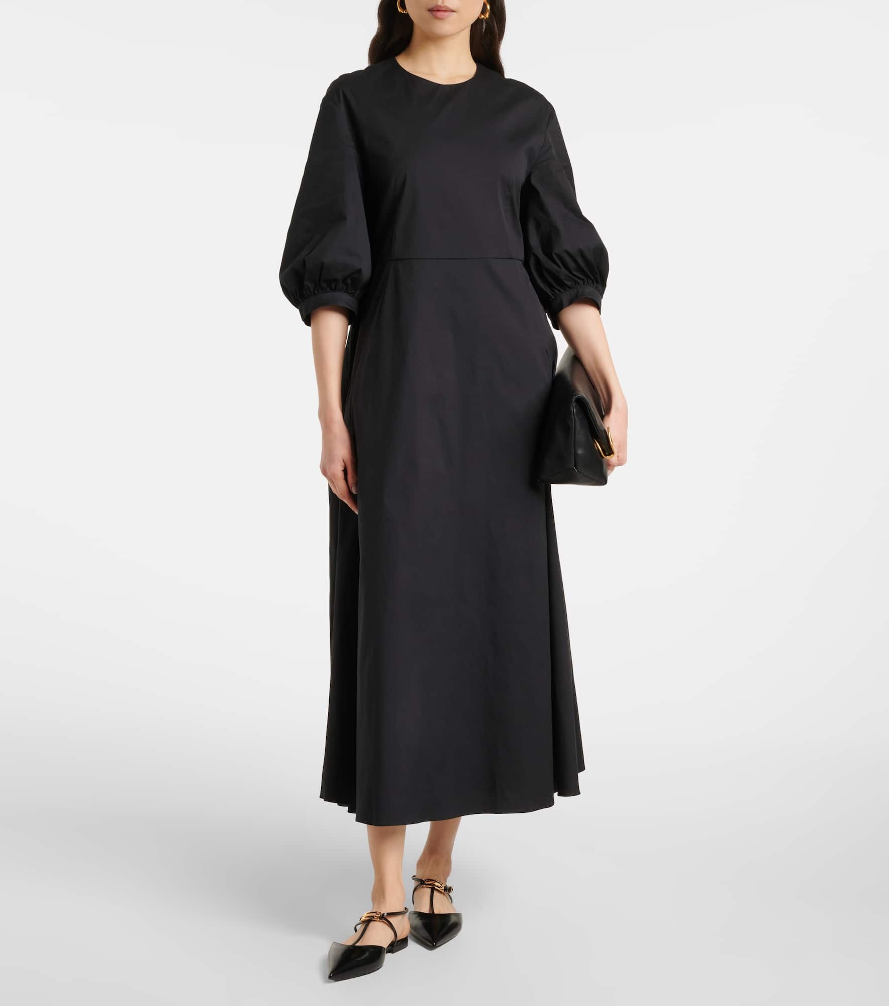 Clea cotton-blend poplin midi dress - 2