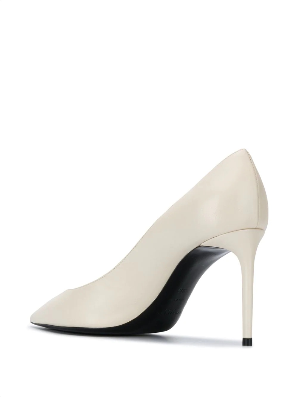 pointed-toe leather pumps - 3