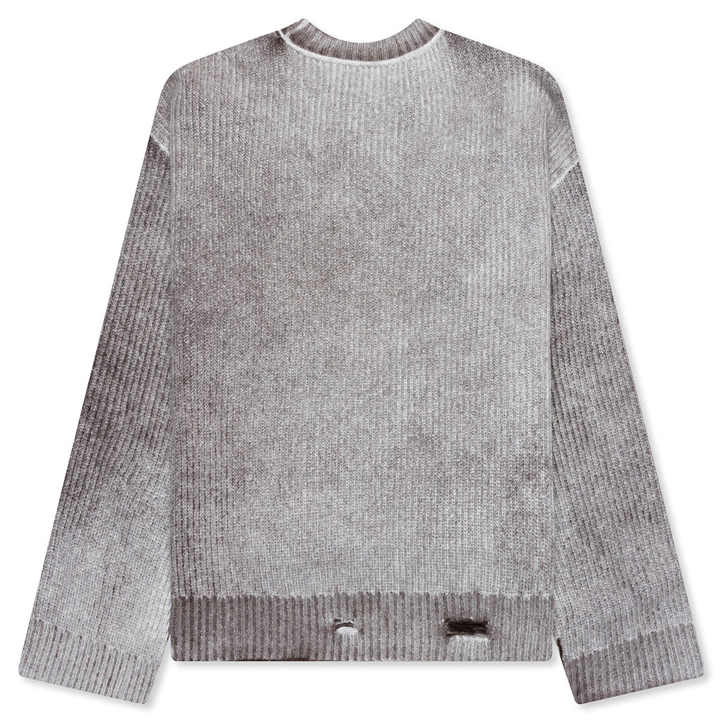 REVERSIBLE FADE OUT KNIT - NERO - 2