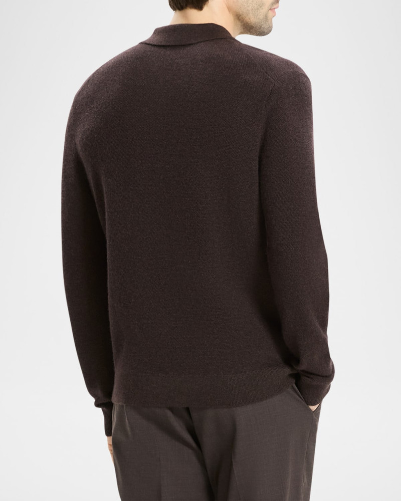 Theory Men's Cashmere Knit Quarter-Zip Polo Sweater outlook