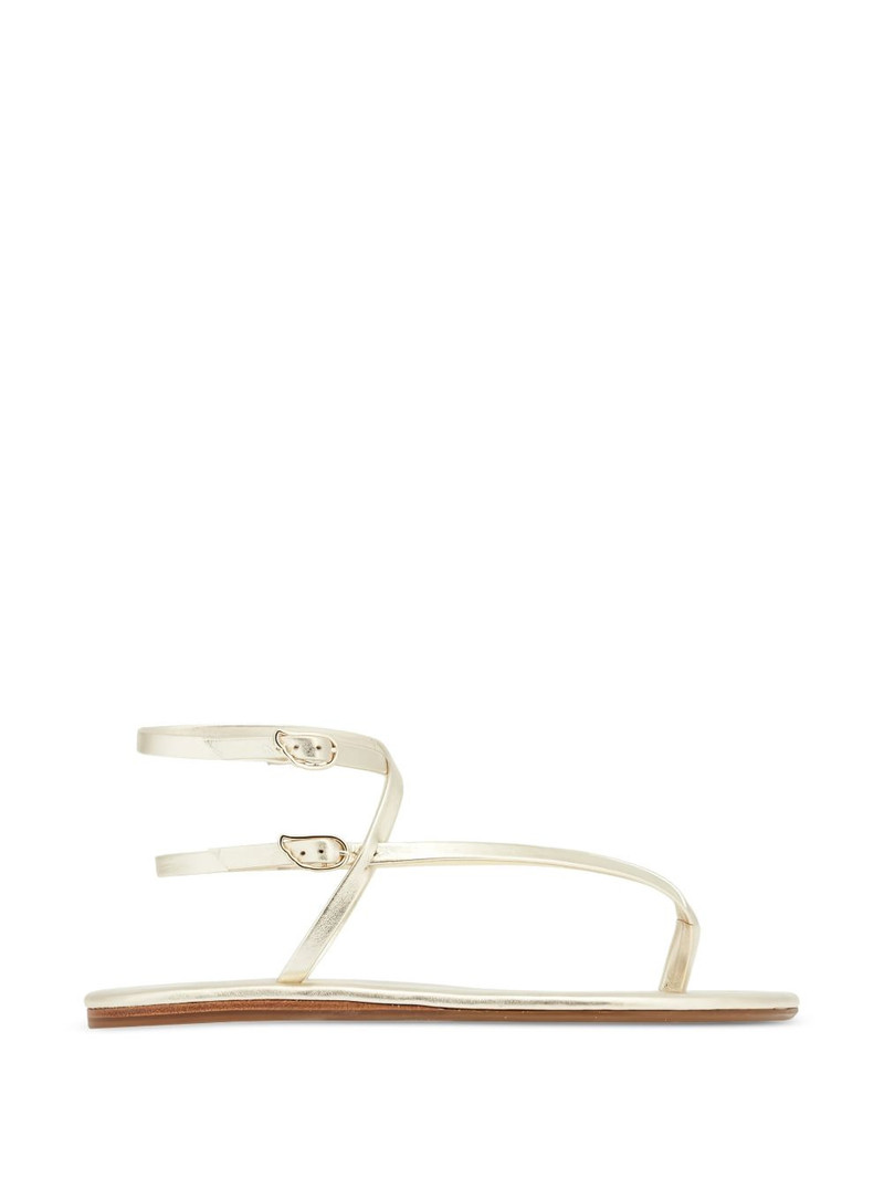 Kallisti leather flat sandals 1
