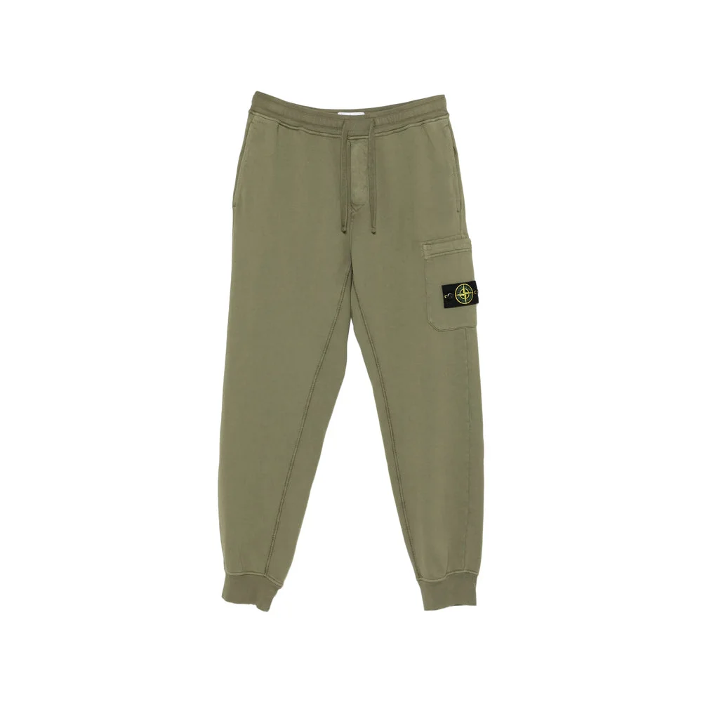 Stone Island Green Trousers - Track Pants Men - 1