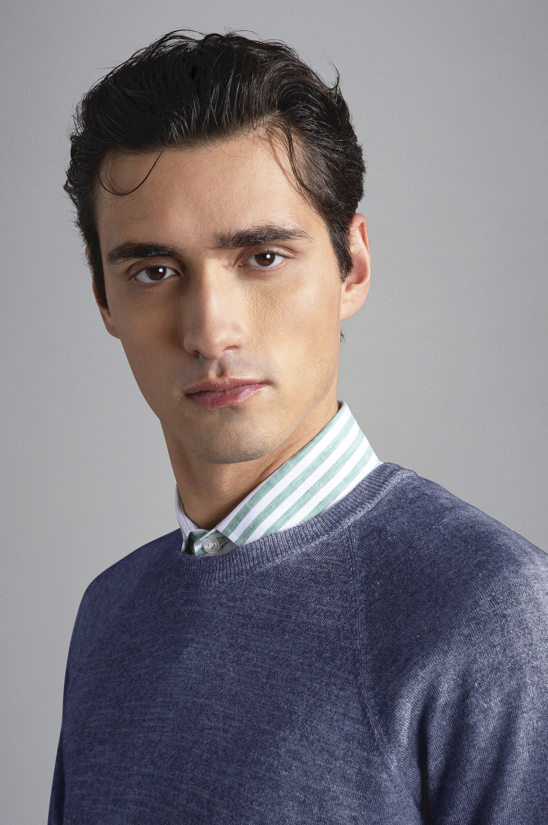 DEGRADÉ GARMENT-DYED LINEN JUMPER - 4