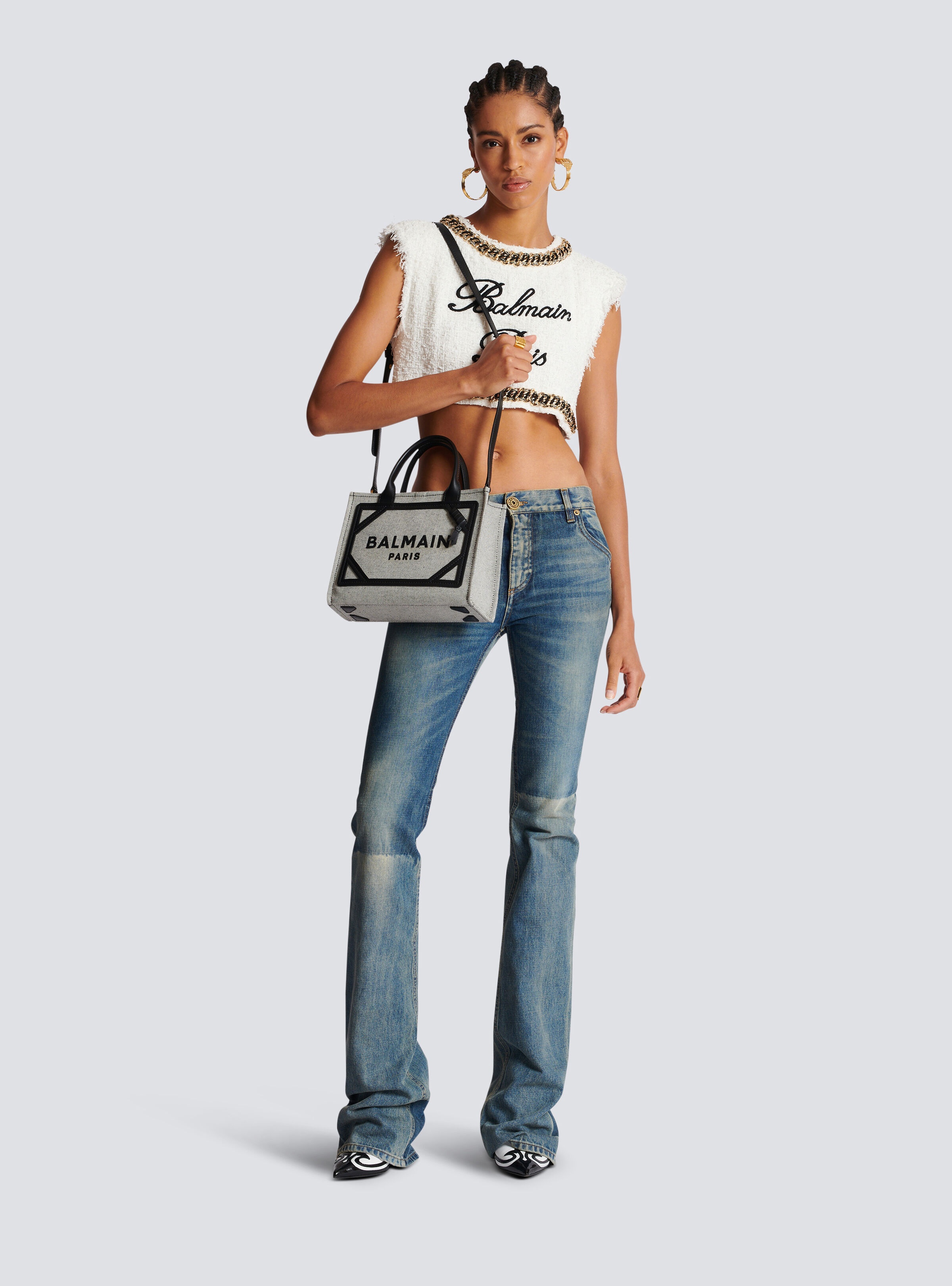 B-Army canvas and leather tote - 2