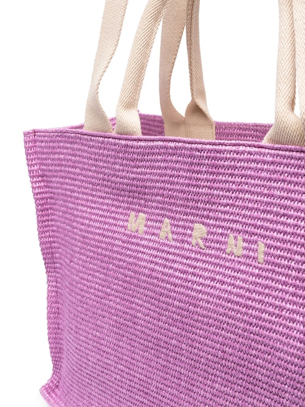 embroidered-logo tote bag - 4