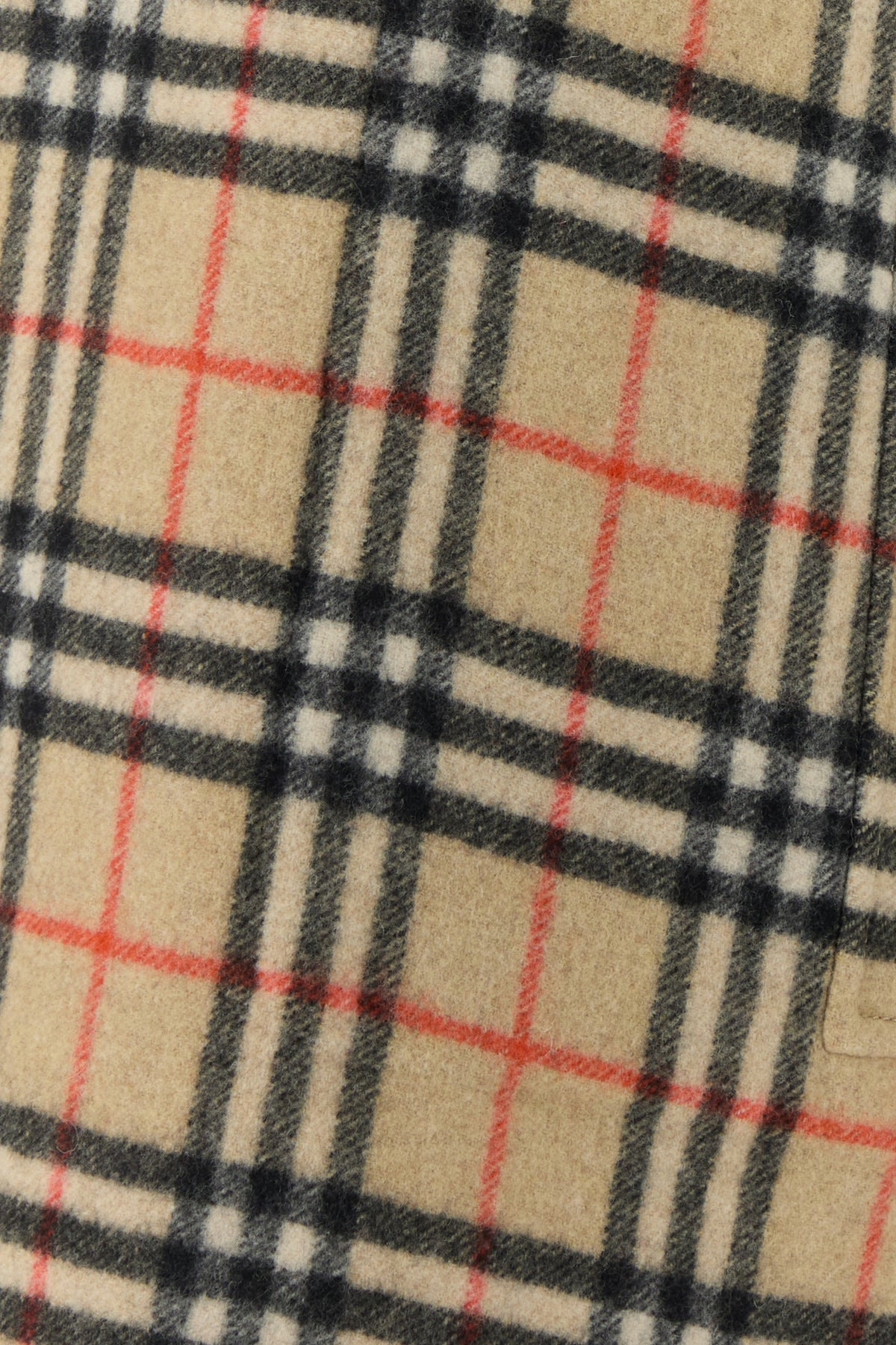 Beige wool reversible coat - 3