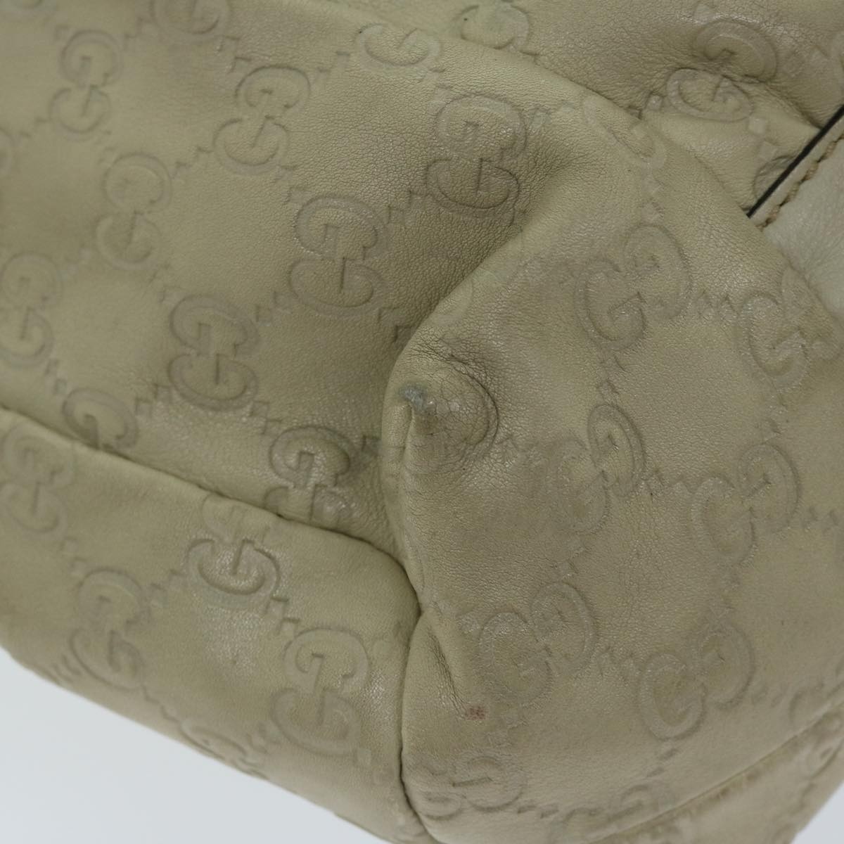 GUCCI Guccissima GG Canvas Hand Bag Beige - 9