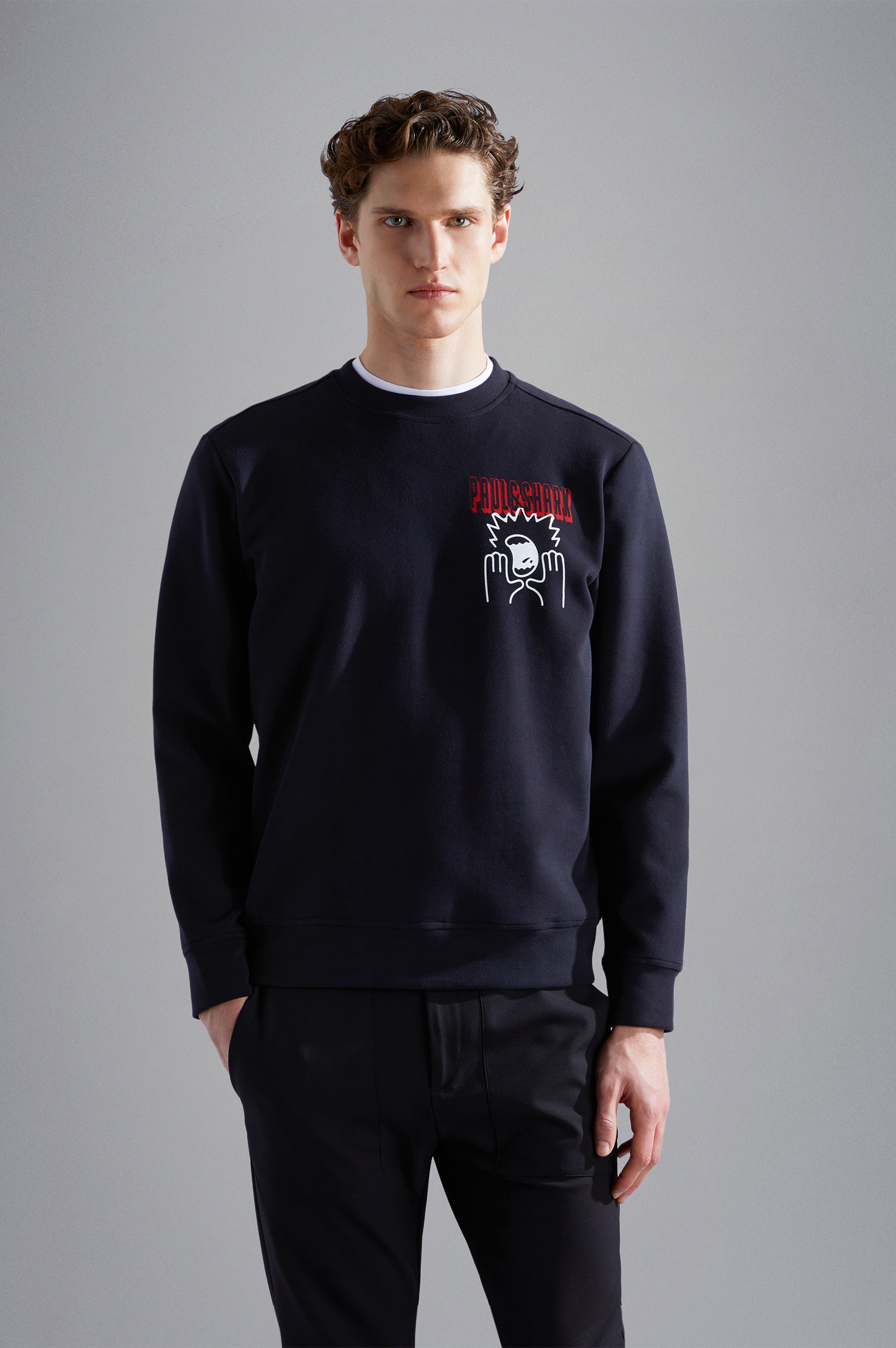 SOFT ACTIVE FLEECE COTTON SWEATSHIRT WITH PRINTS - 6