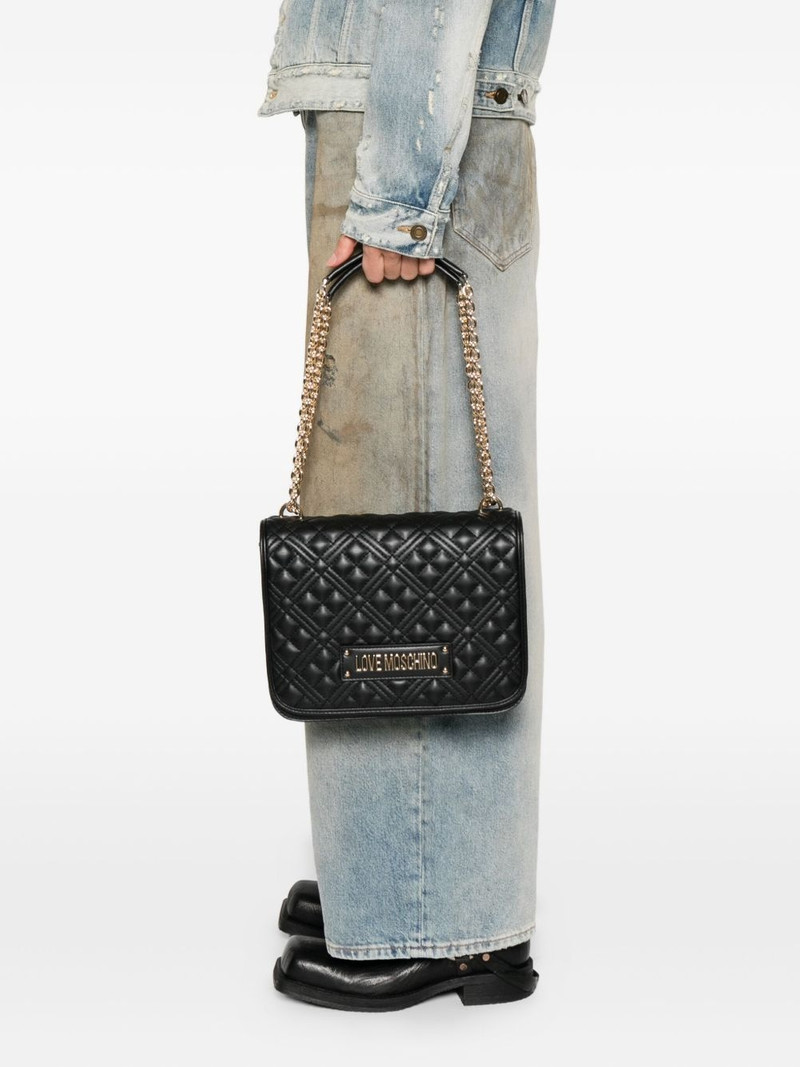 Moschino quilted shoulder bag outlook