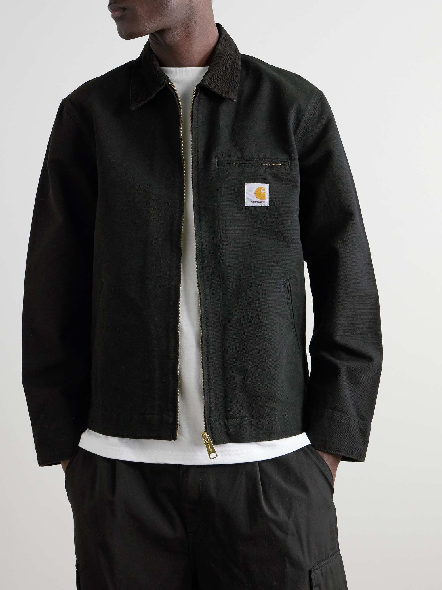 Detroit Corduroy-Trimmed Organic Cotton-Canvas Jacket - 3