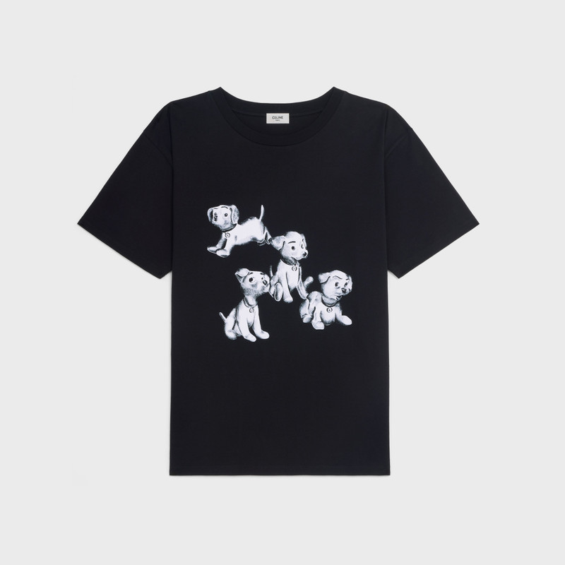 LOOSE T-SHIRT IN COTTON JERSEY WITH ARTIST PRINT 1