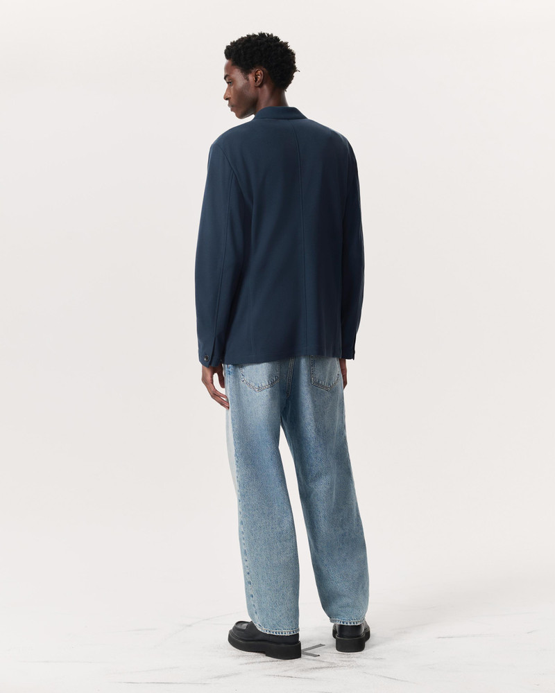 Achilles Italian Cotton-Blend Knit Blazer 5