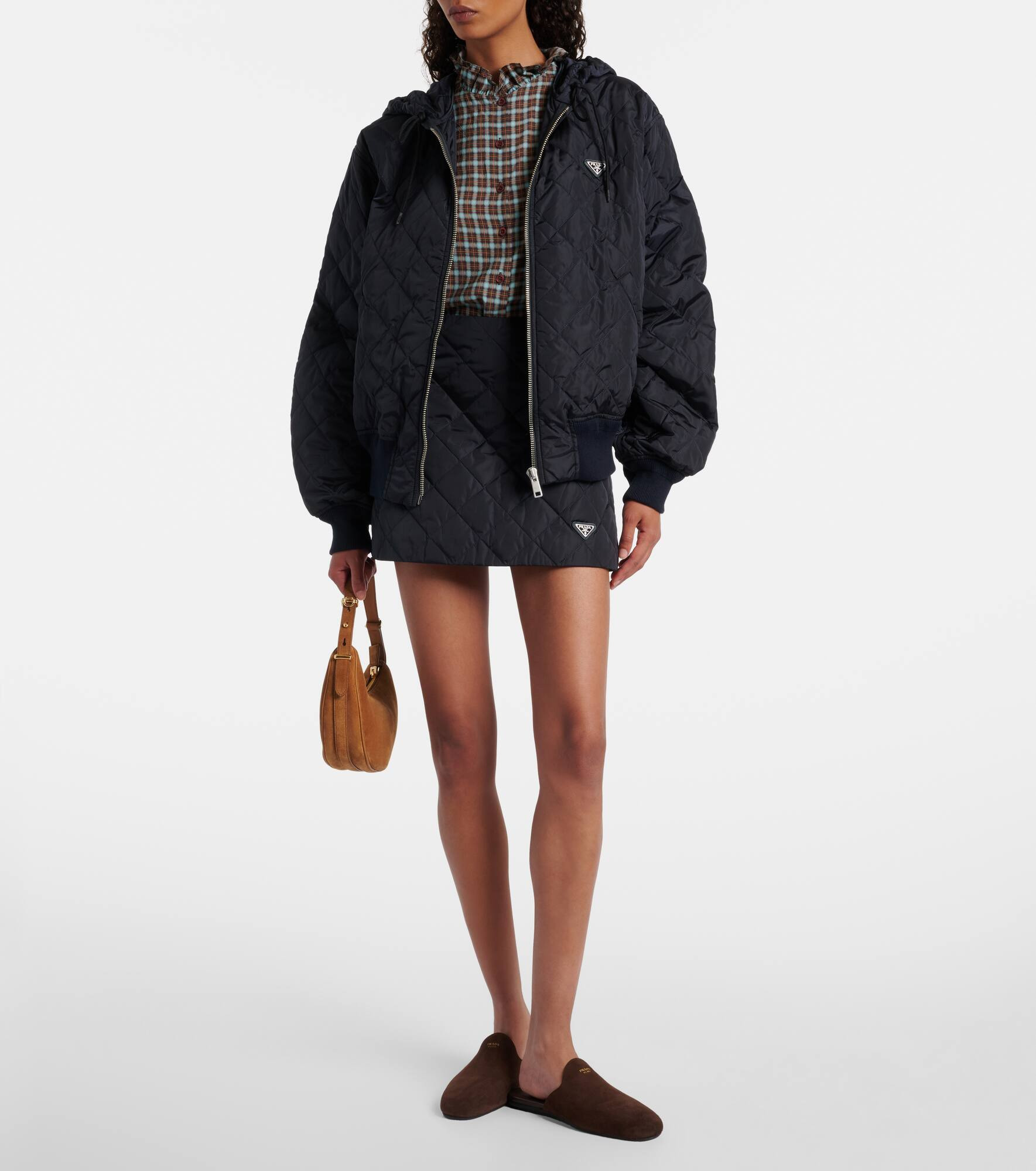 Re-Nylon quilted miniskirt - 2