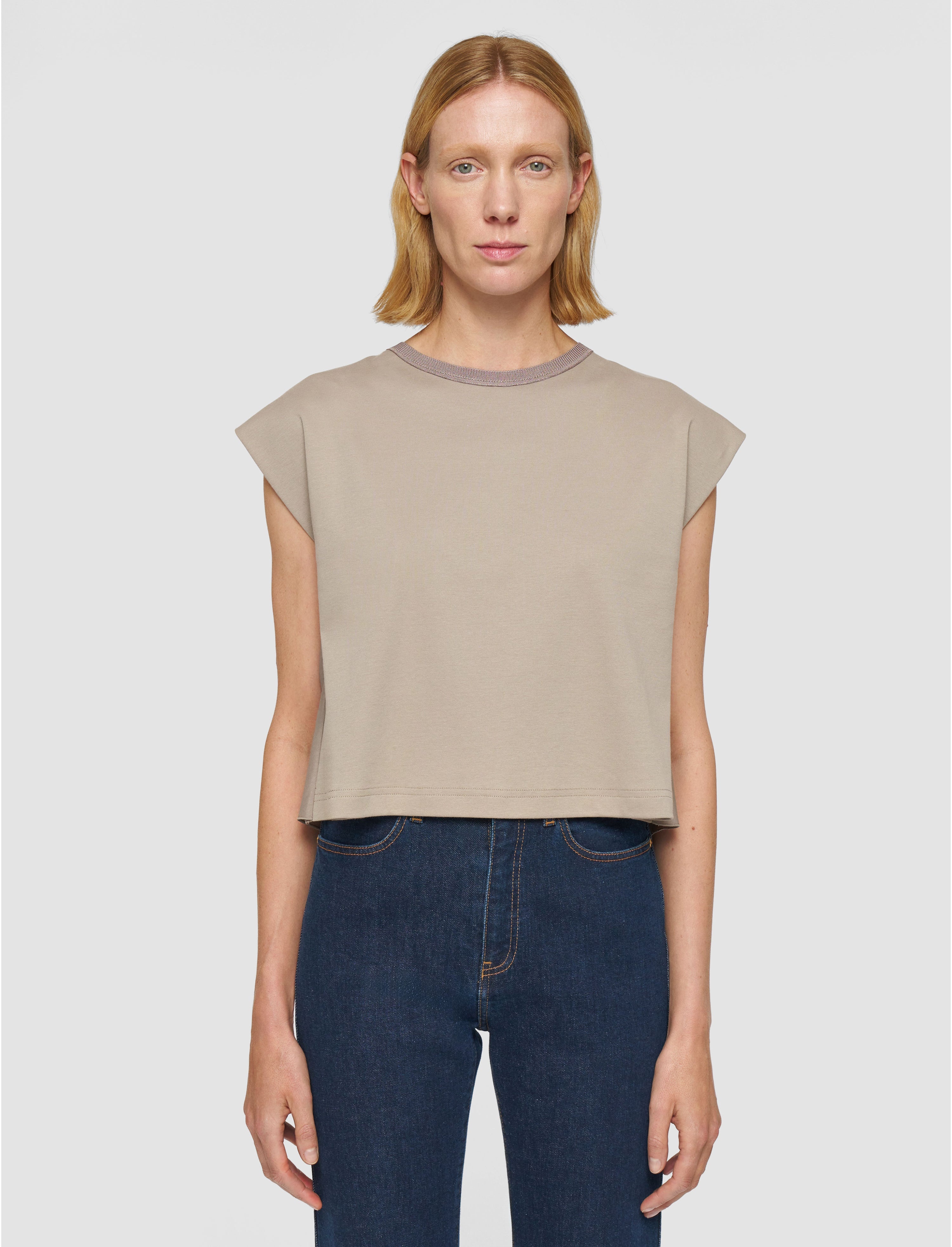 Poplin Jersey  T-Shirt - 3