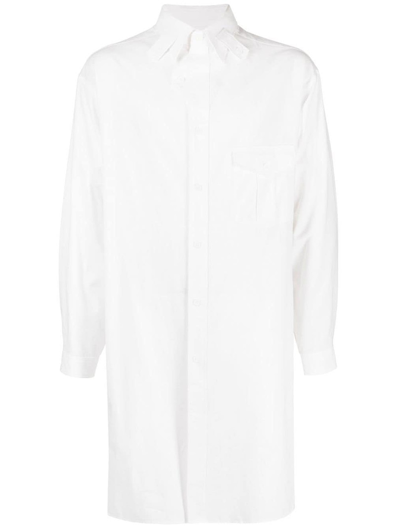 tab-collar long shirt 1