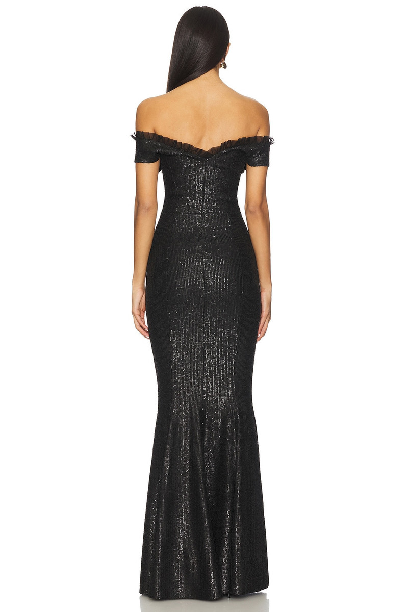 NORMA KAMALI Double Drop Shoulder Grace Fishtail Gown outlook