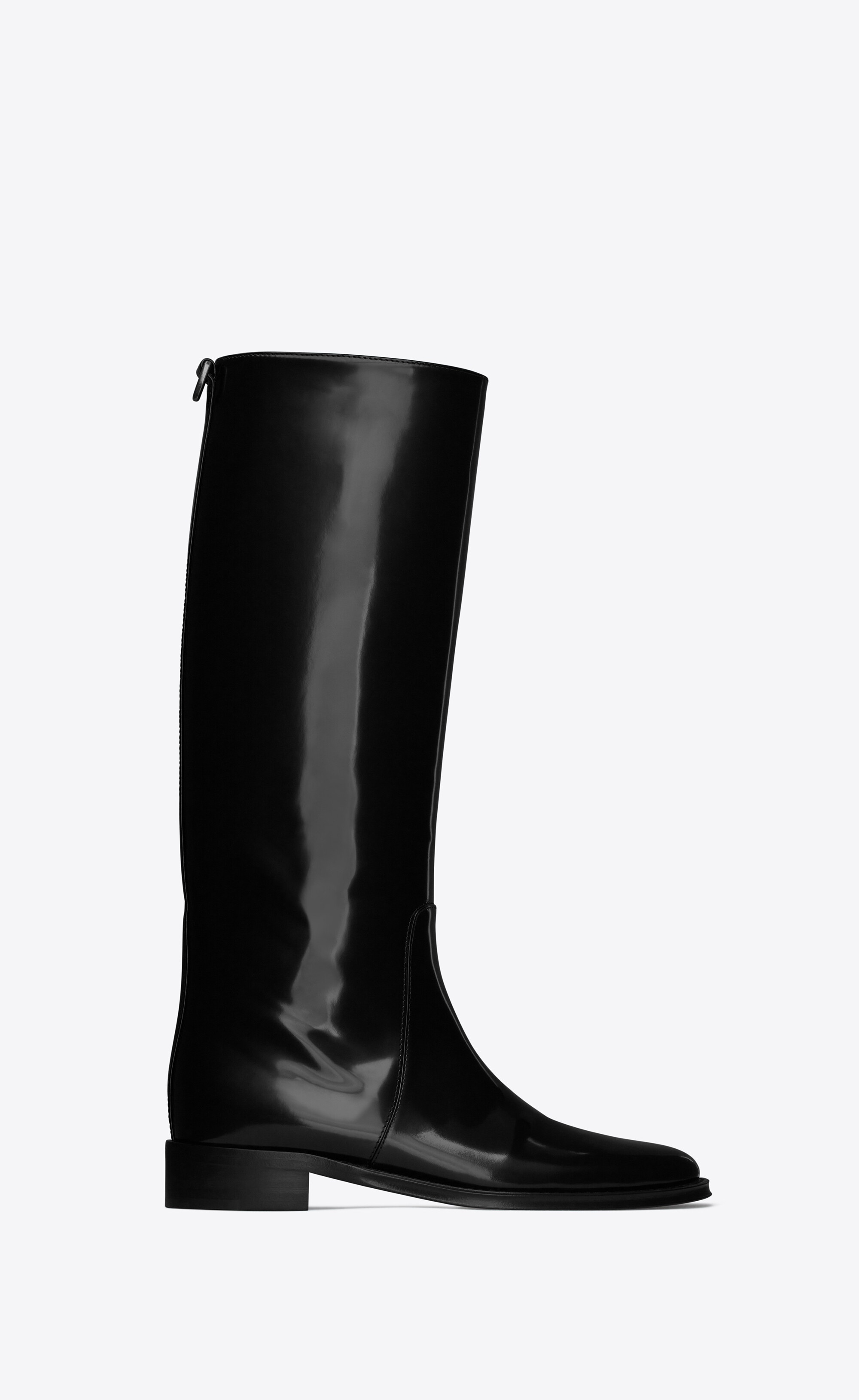 hunt boots in glazed leather - 1