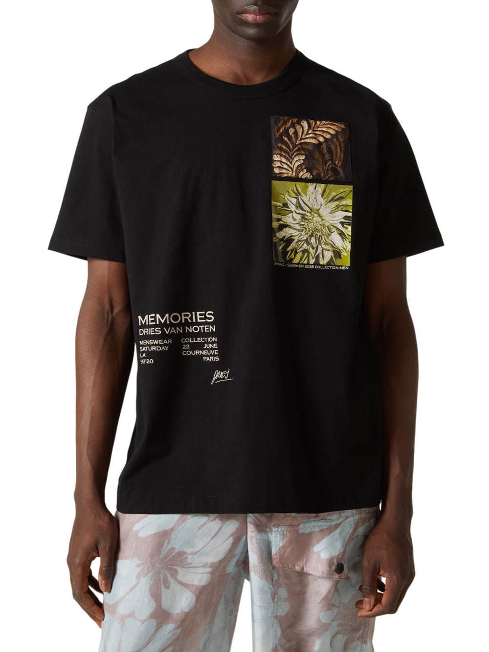 Dries Van Noten Men Cotton Jersey T-Shirt With Print - 2