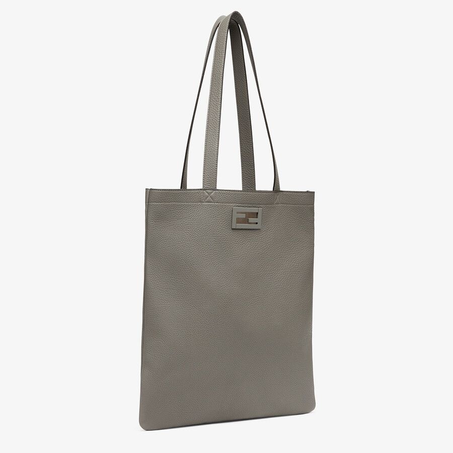 Light gray leather bag - 2