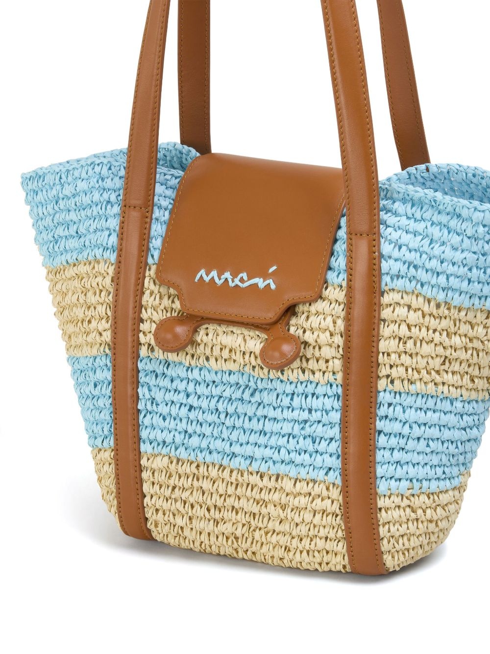 logo-embroidered bag - 6