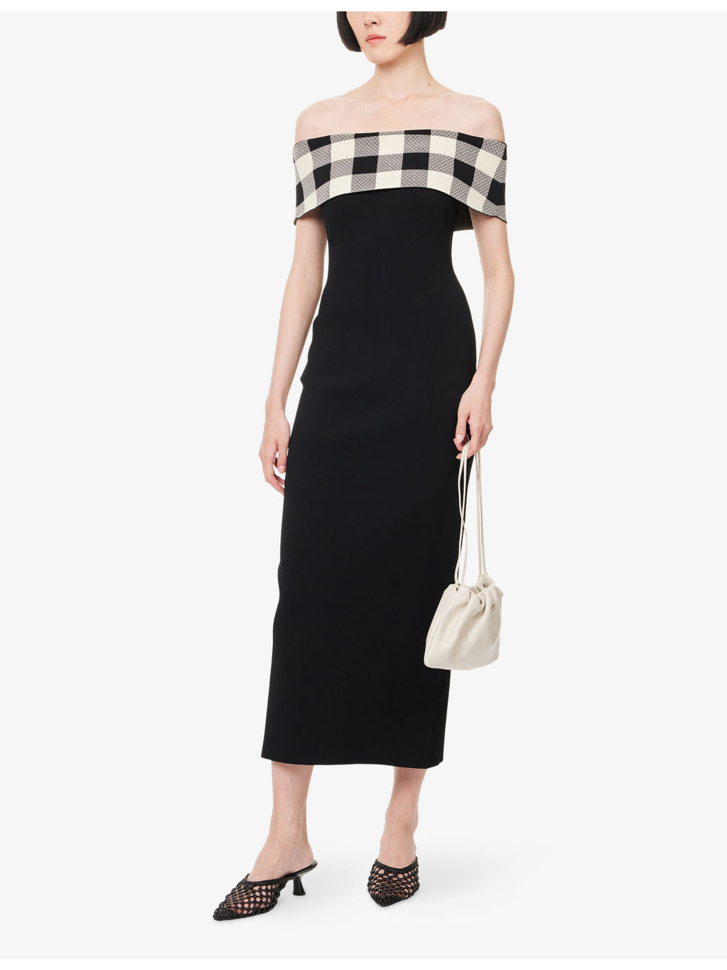 Pippa Off-Shoulder Knit Midi Dress - 2
