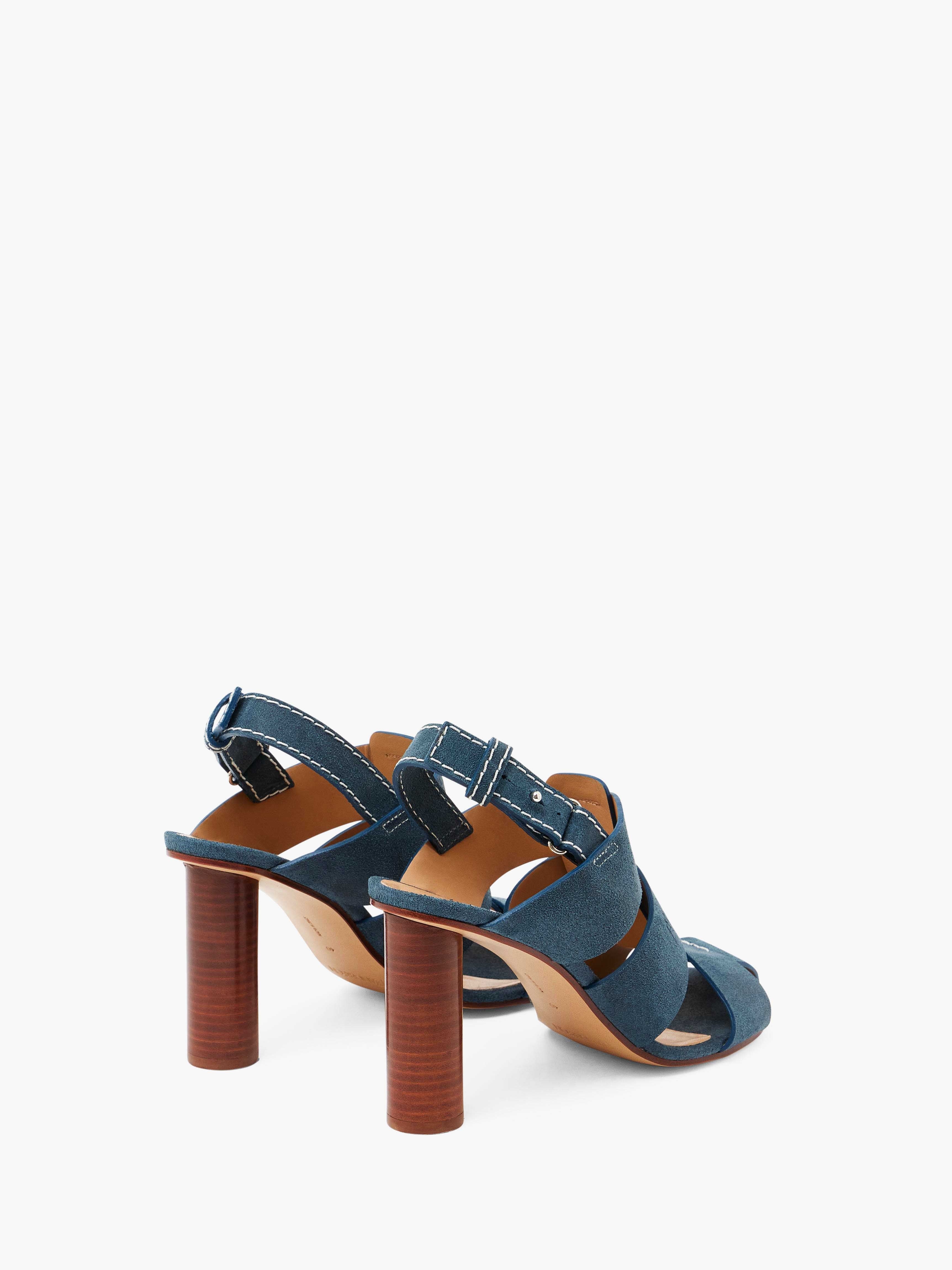 SUEDE HEELED FISHERMAN SANDALS - 3