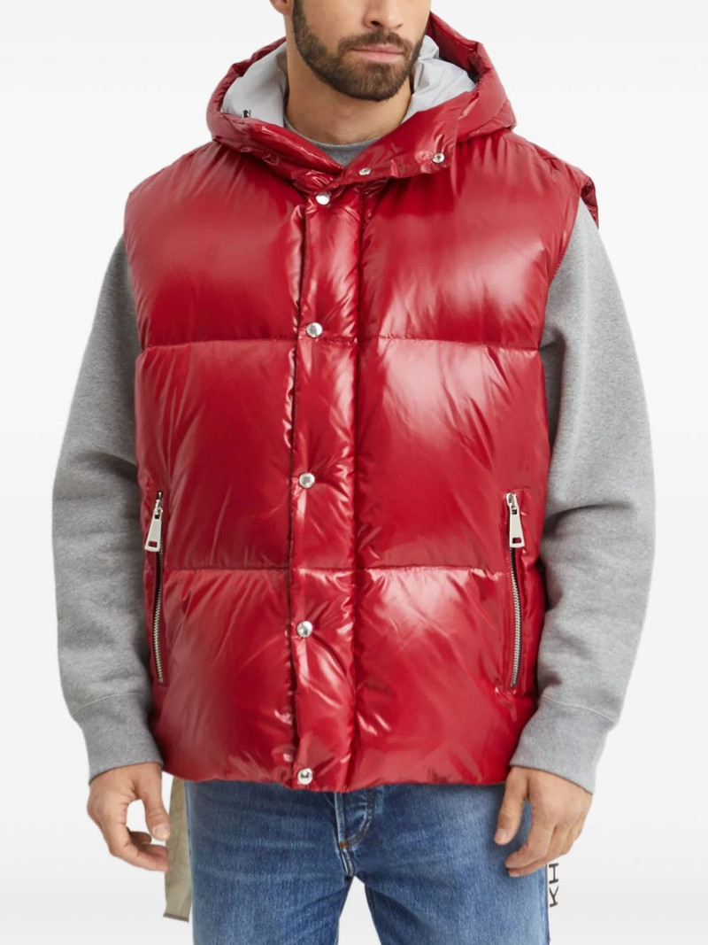 hooded zip-up puffer-design gilet 3