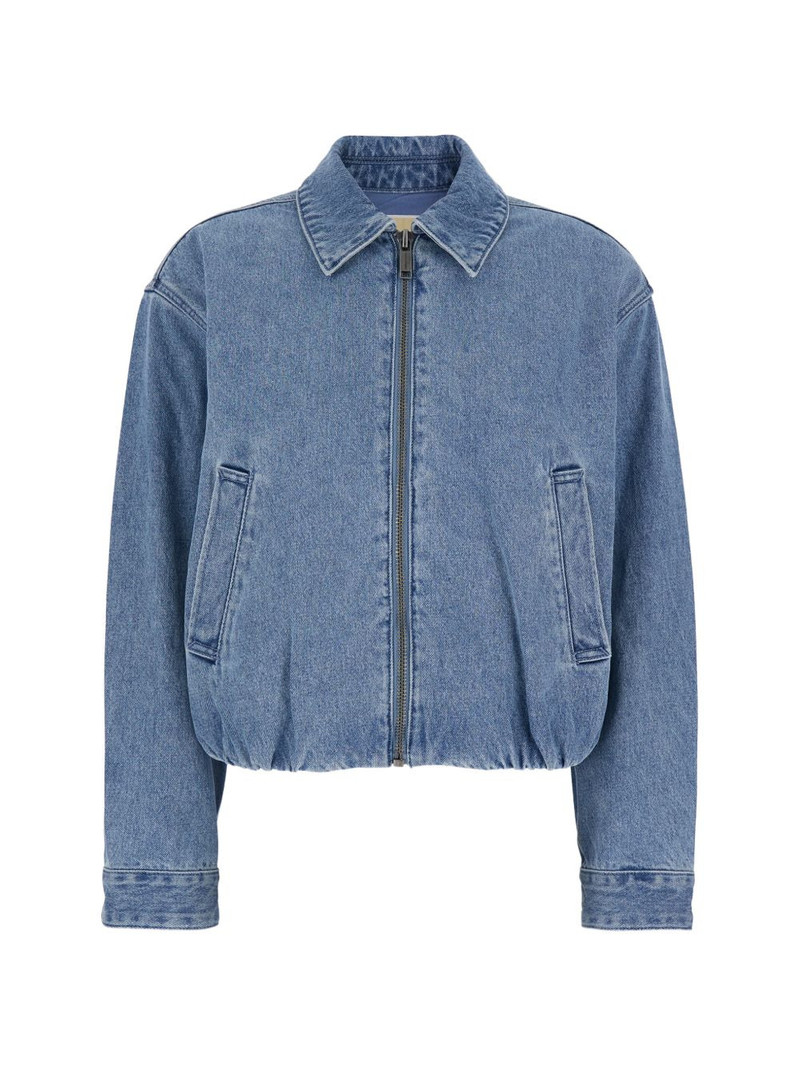 zip-up denim jacket 1